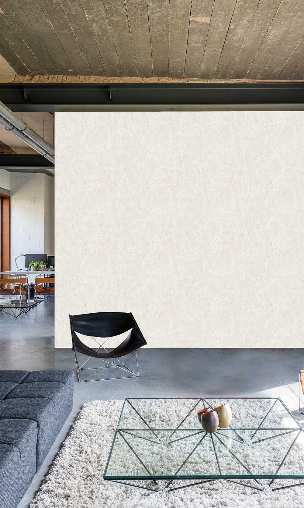 Sauvignon Beige Faux Slate Wallpaper R10157