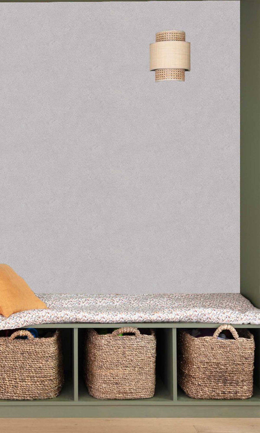 Dusky Taupe Abstract Leaf Print Wallpaper R10161