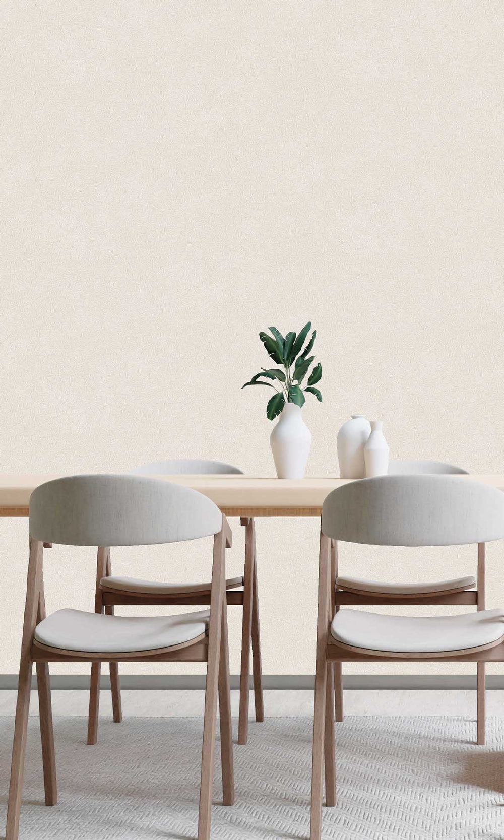 Cool Slate Abstract Leaf Print Wallpaper R10162
