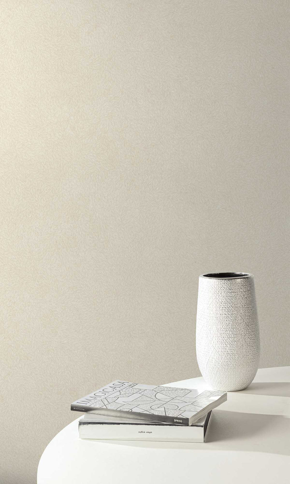 Play on Grey Abstract Leaf Print Wallpaper R10164