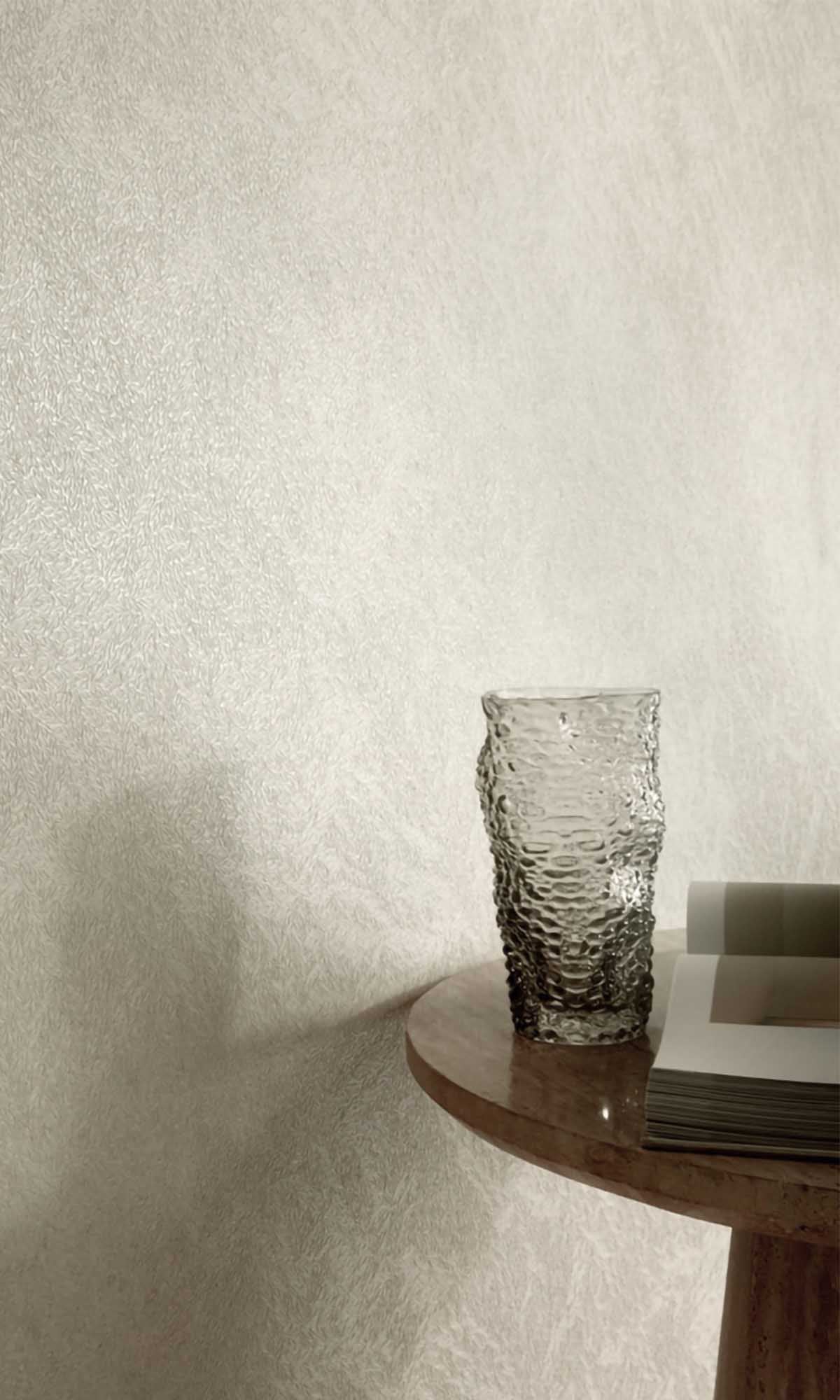 Play on Grey Abstract Leaf Print Wallpaper R10164