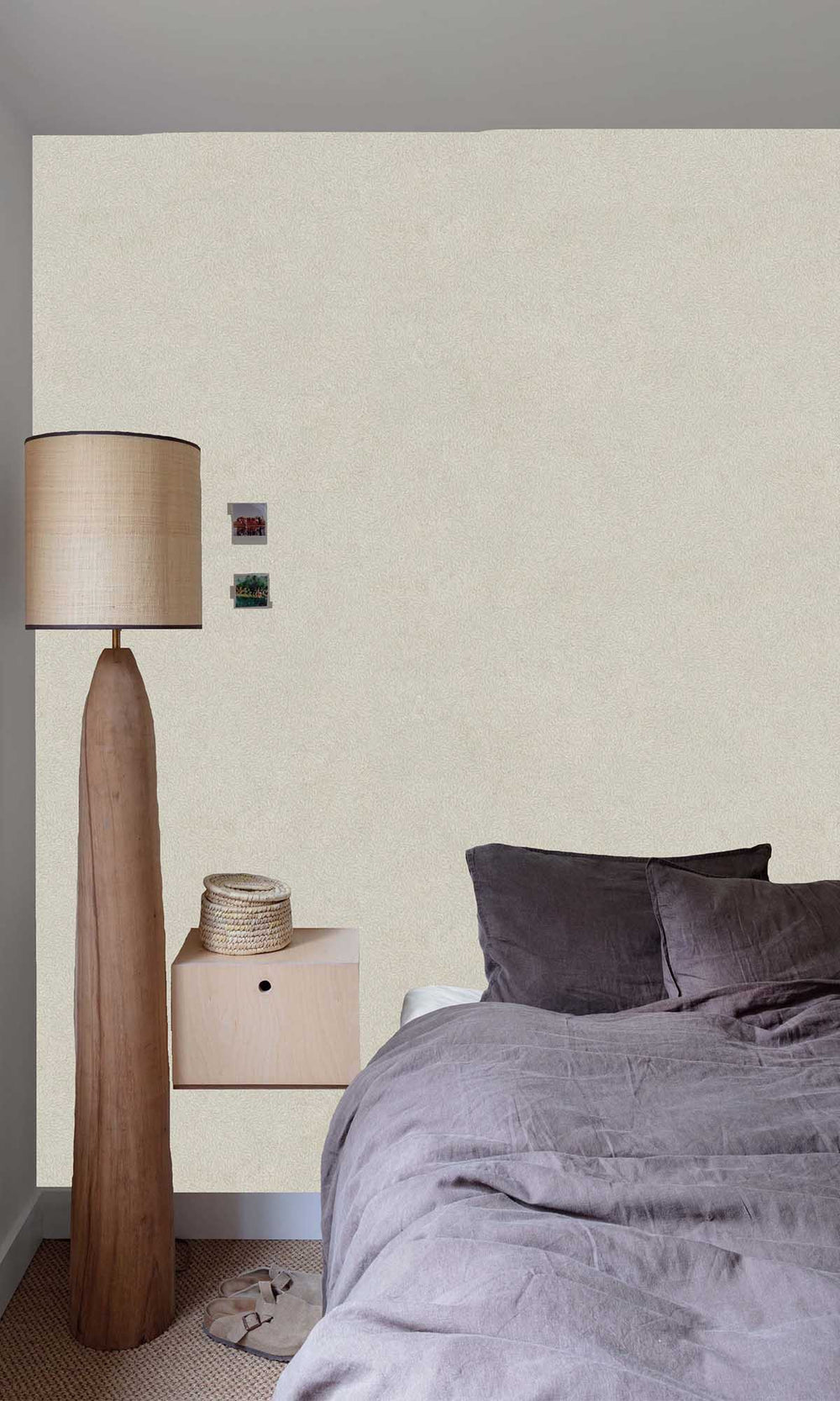 Play on Grey Abstract Leaf Print Wallpaper R10164