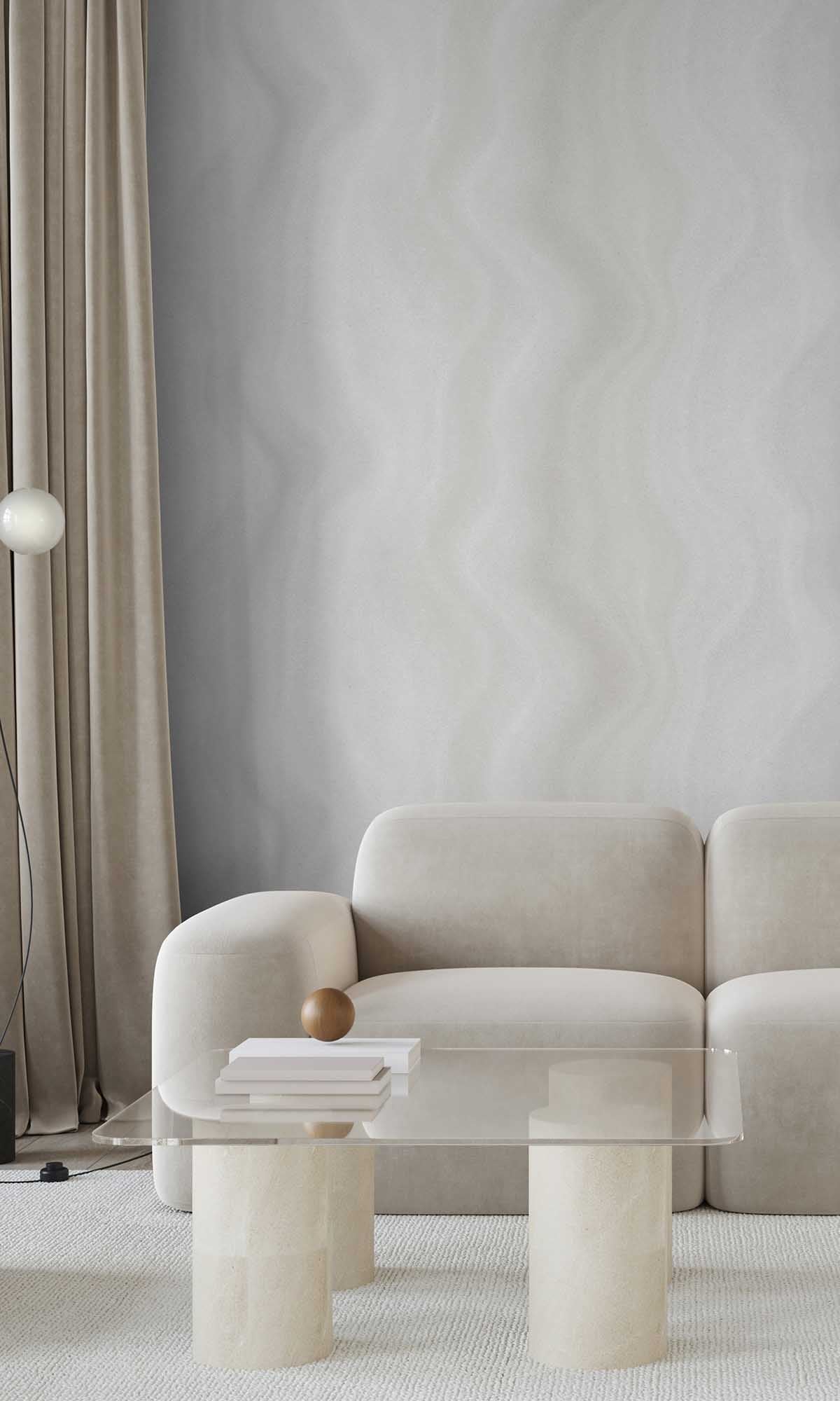 Plymouth Grey Abstract Moire Wave Wallpaper R10166