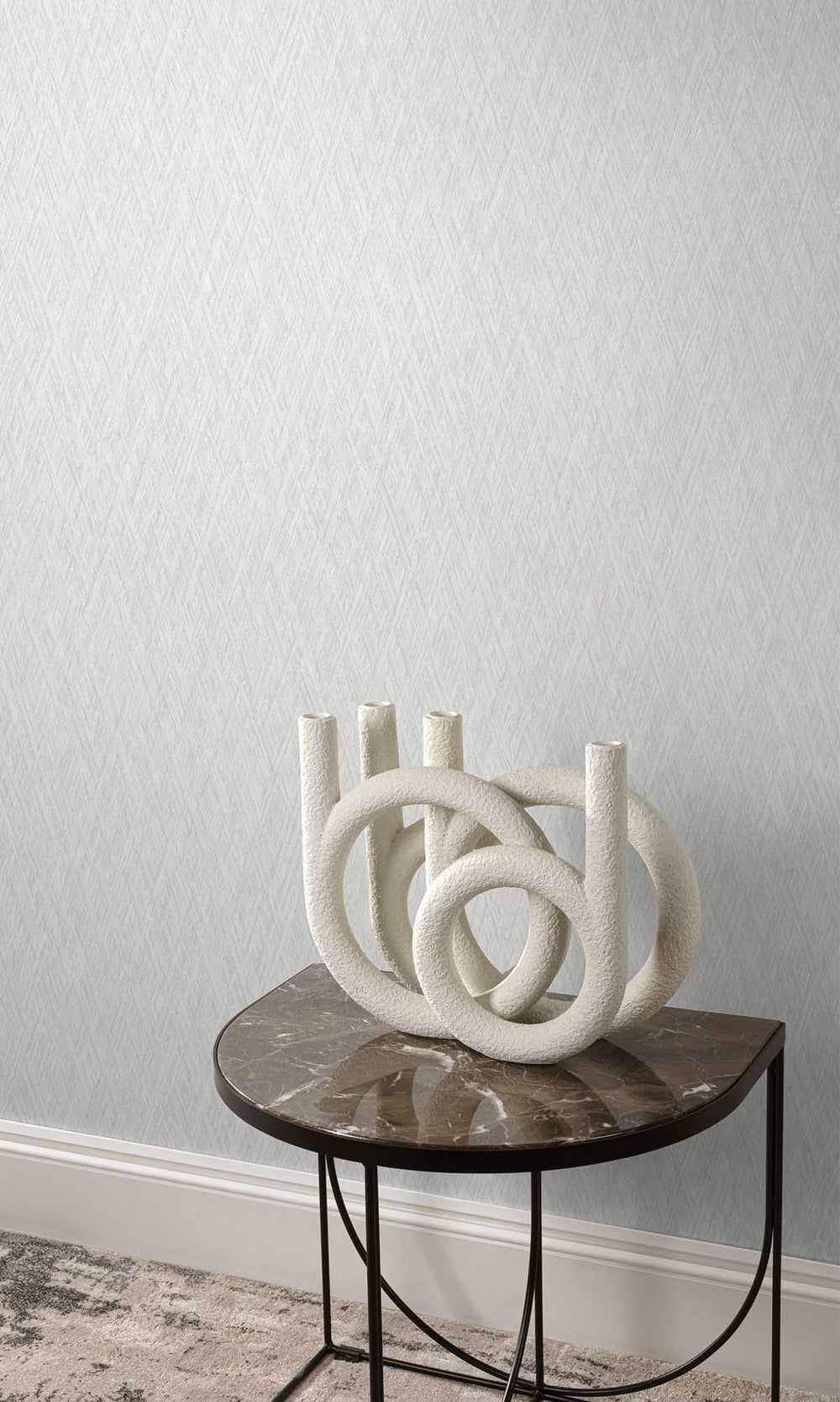 Artic Fox Geometric Crisscross Wallpaper R10172