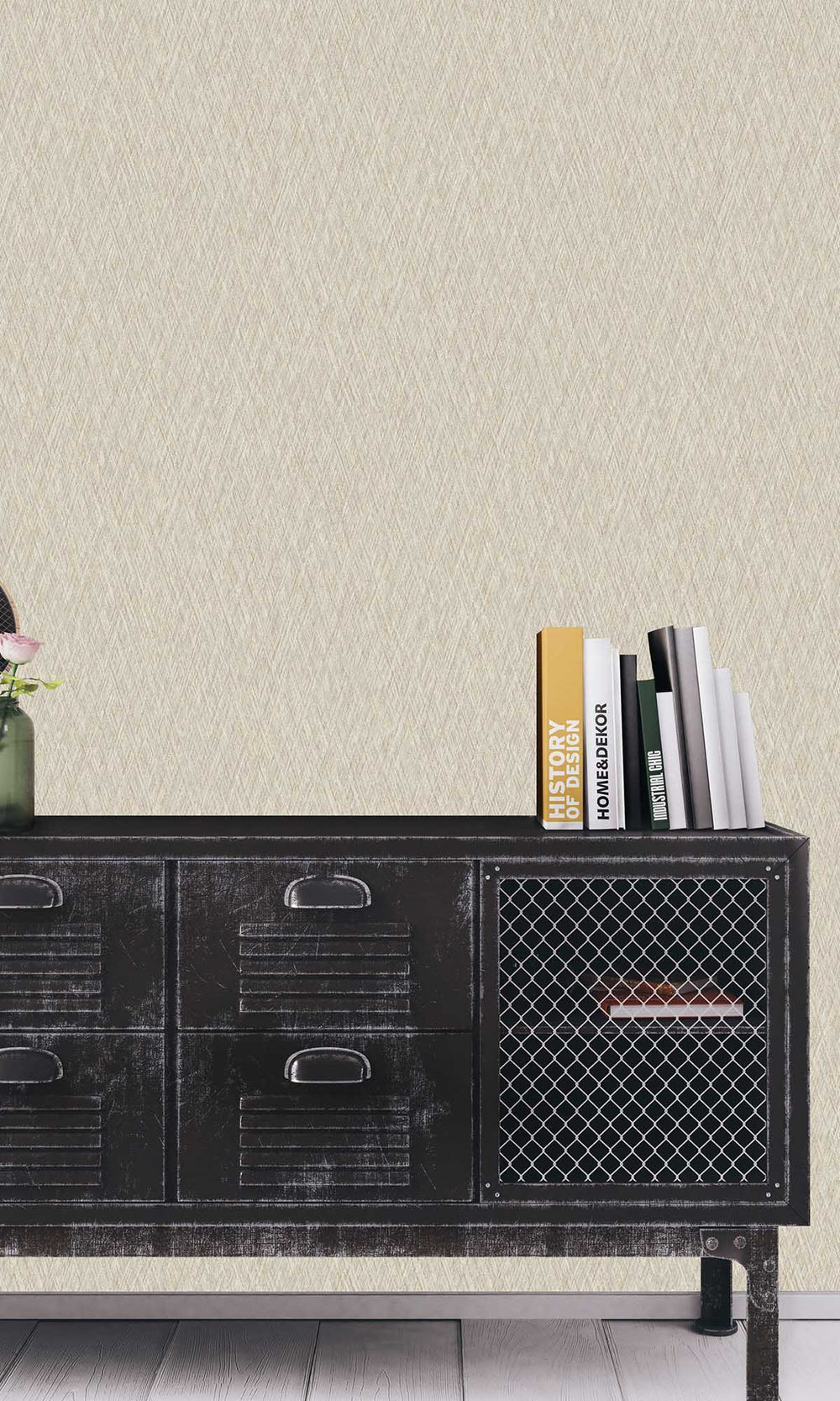 Turtledove Geometric Crisscross Wallpaper R10175