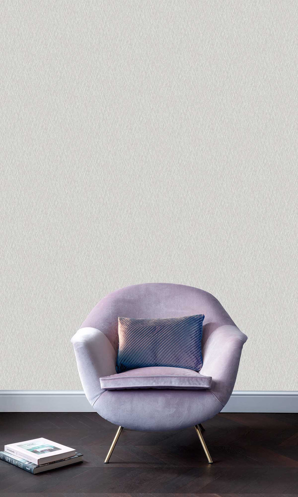 Grey Dolphin Geometric Crisscross Wallpaper R10176