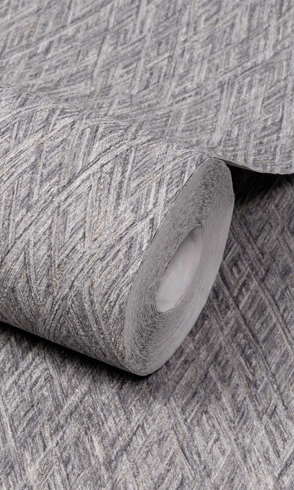 Silver Filigree Geometric Crisscross Wallpaper R10177