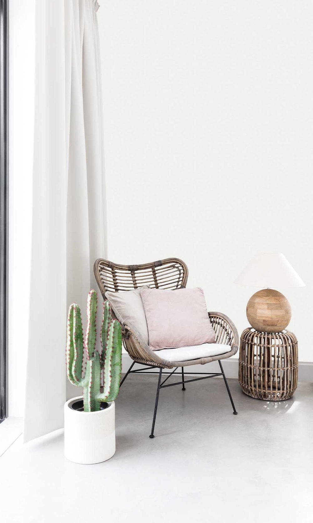 Bleached Silk Linen Look Wallpaper R10178