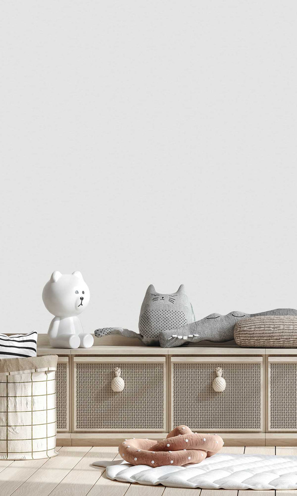 Aria Grey Linen Look Wallpaper R10179