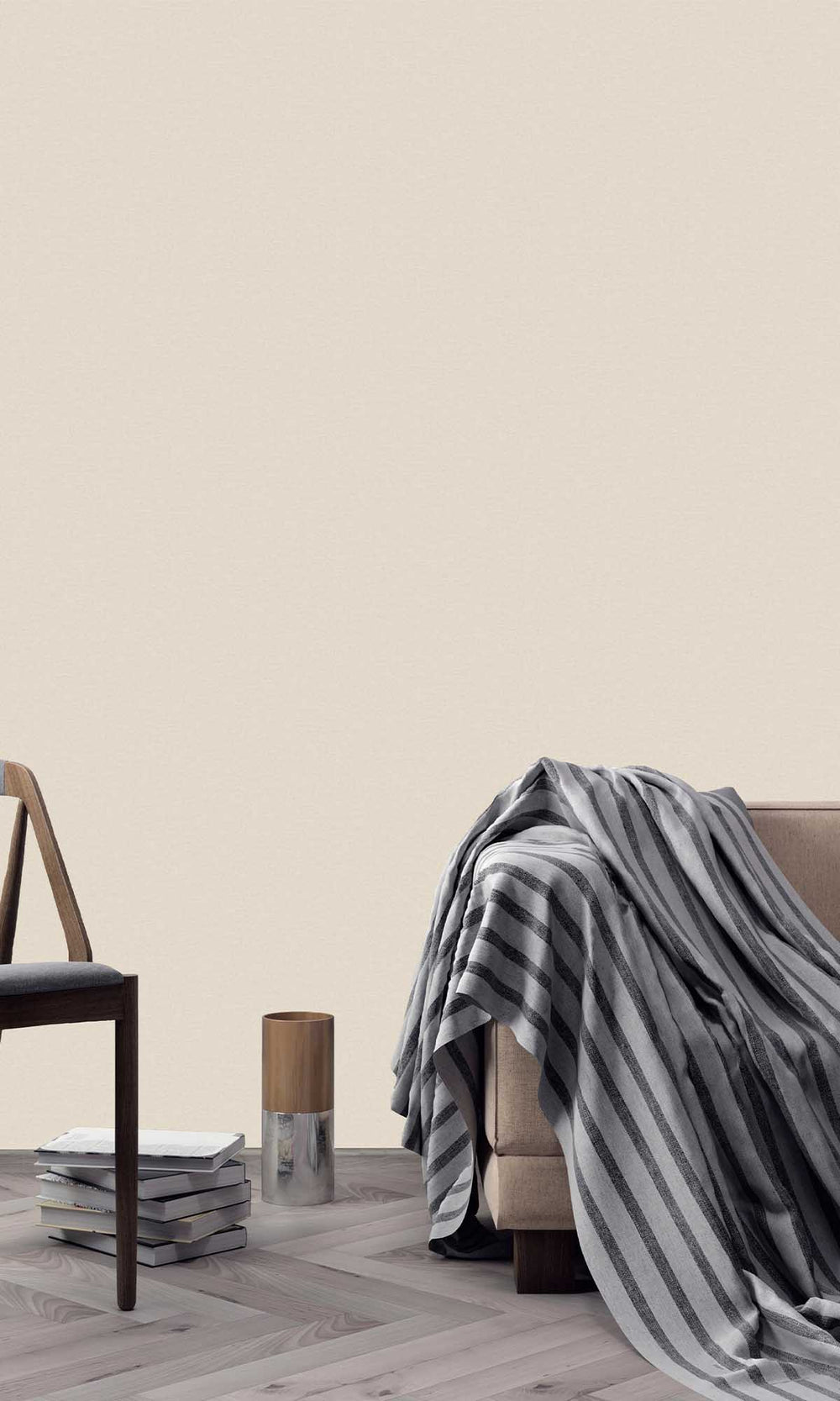 Almond Paste Linen Look Wallpaper R10184