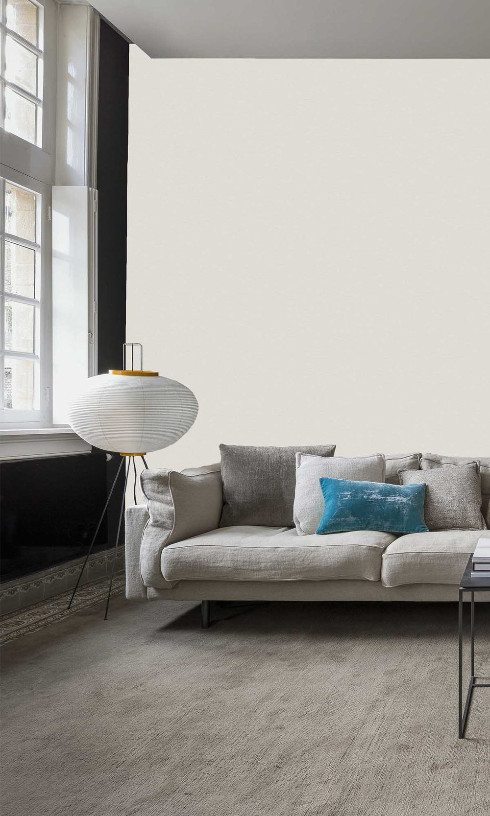 Shy Beige Linen Look Wallpaper R10185