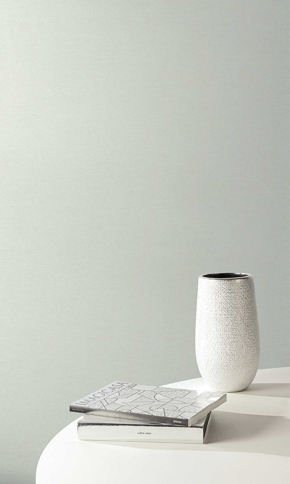 Pastel Grey Linen Look Wallpaper R10188