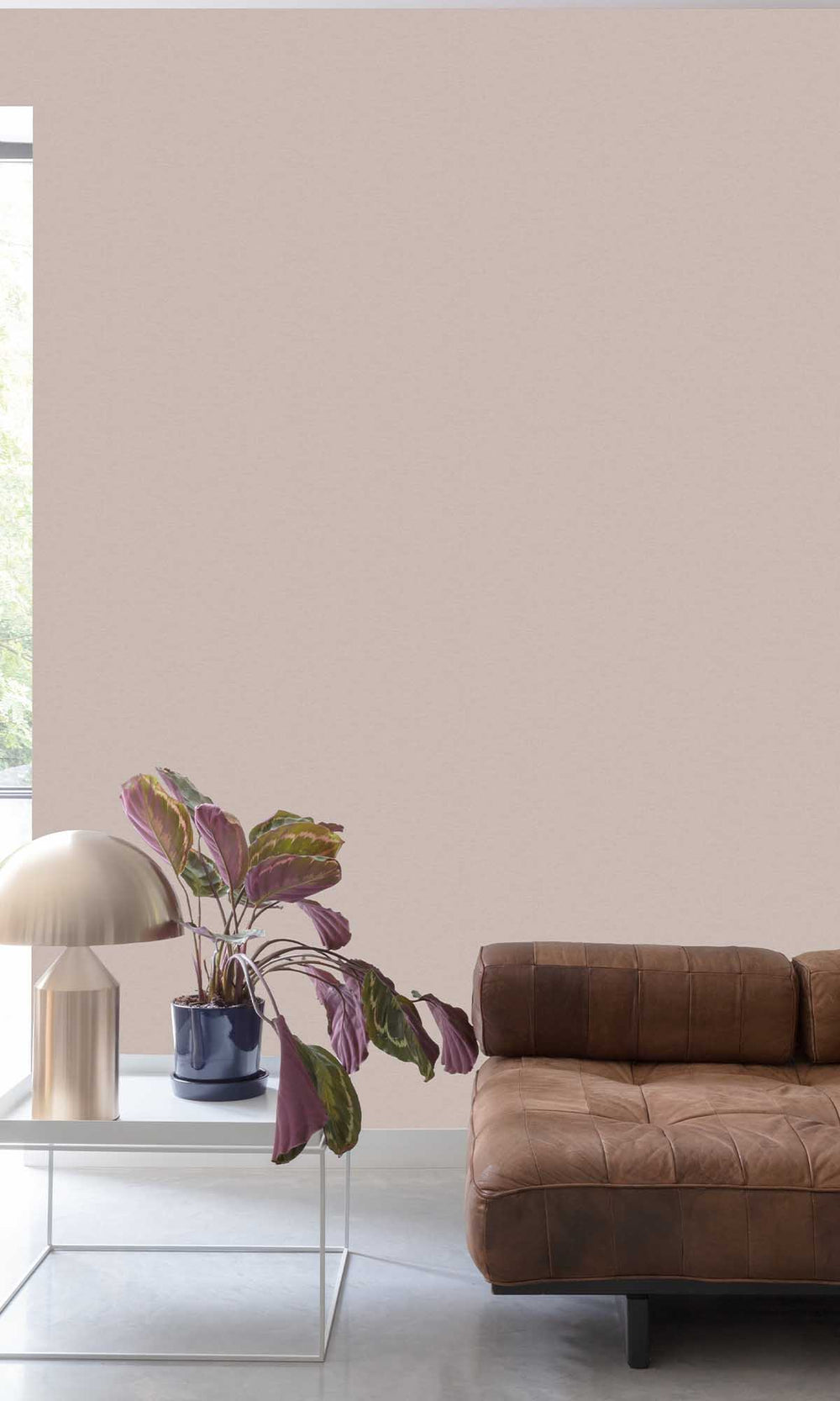Grey Rose Linen Look Wallpaper R10189