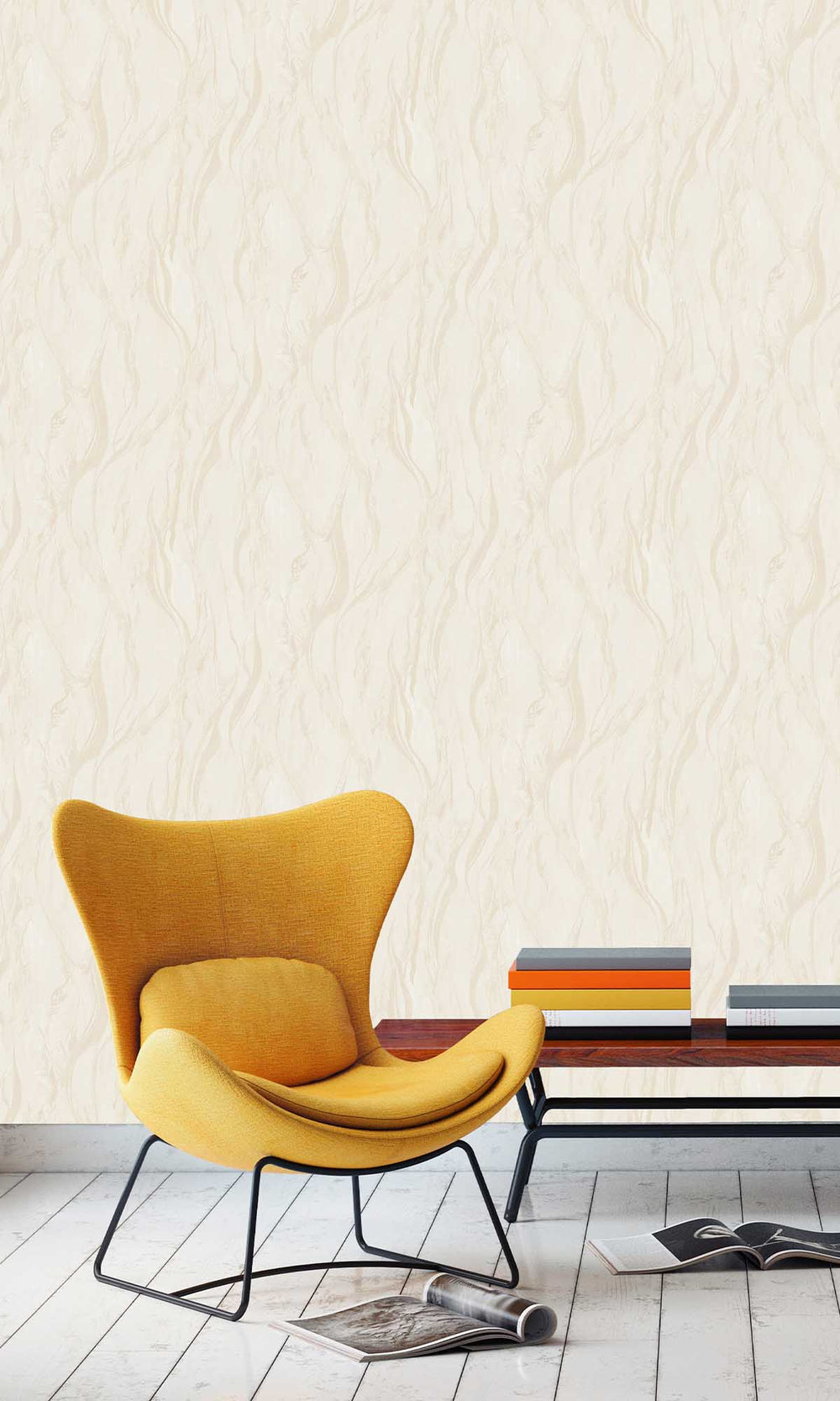 Stucco Tan Abstract Marble Wallpaper R10193