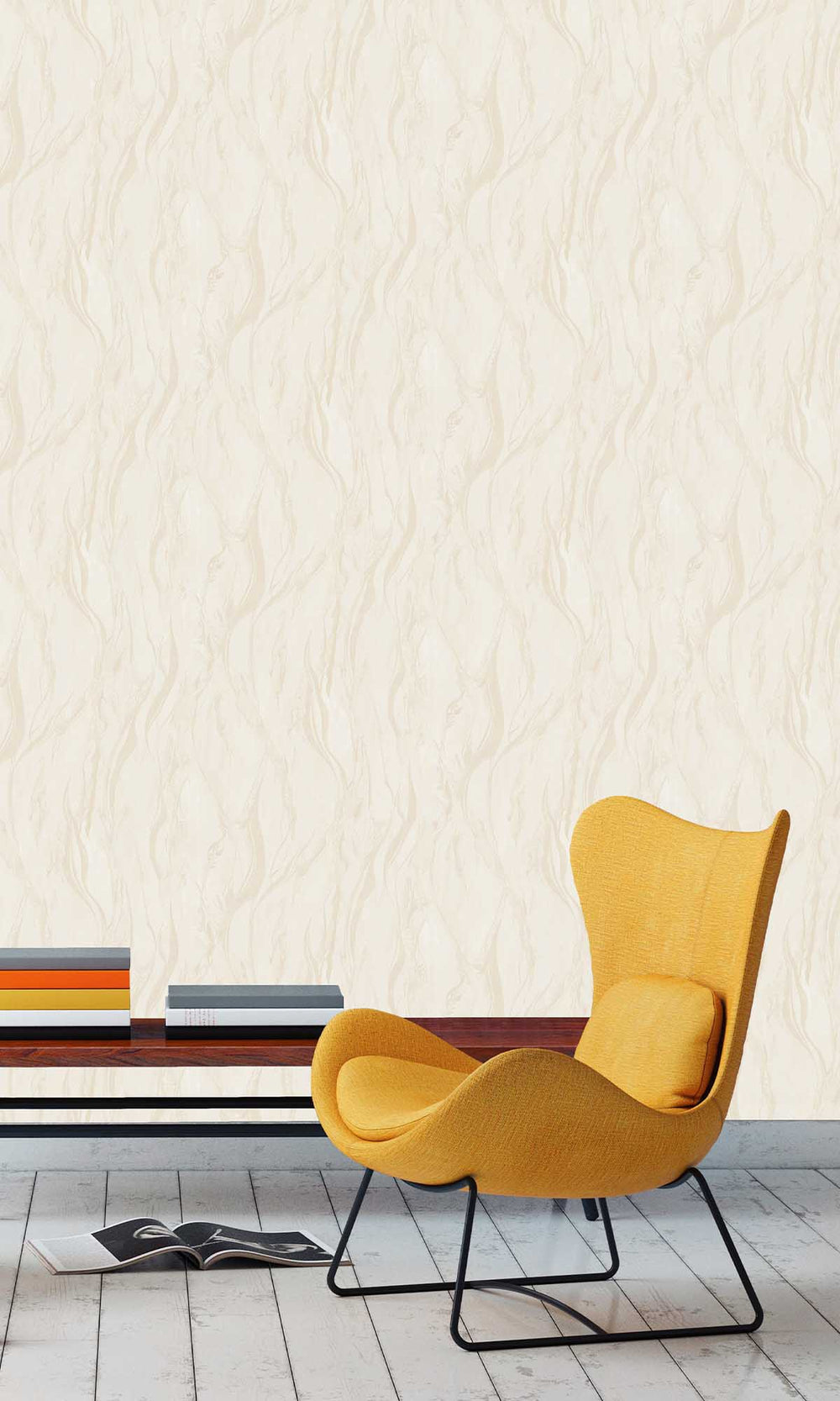 Stucco Tan Abstract Marble Wallpaper R10193