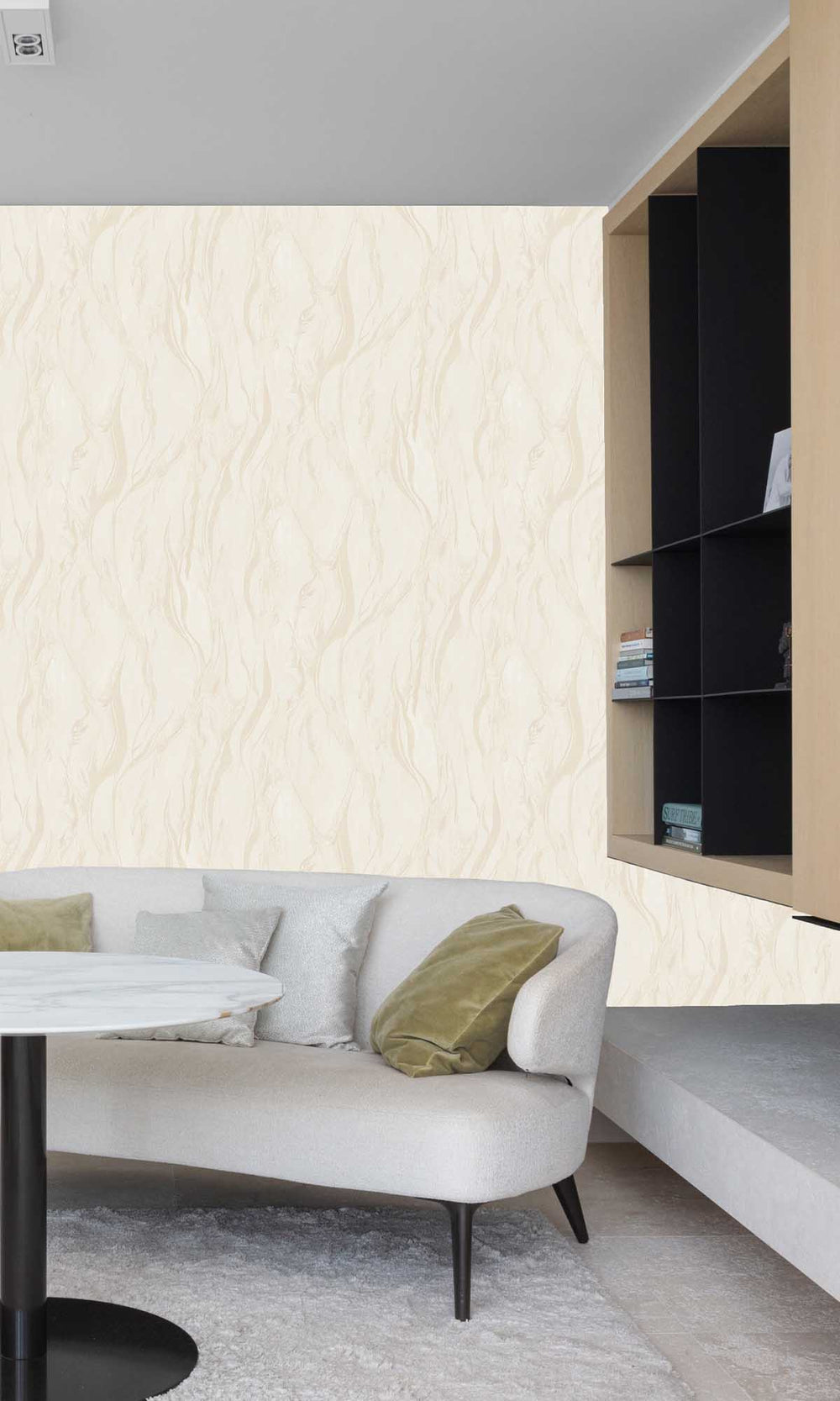 Stucco Tan Abstract Marble Wallpaper R10193