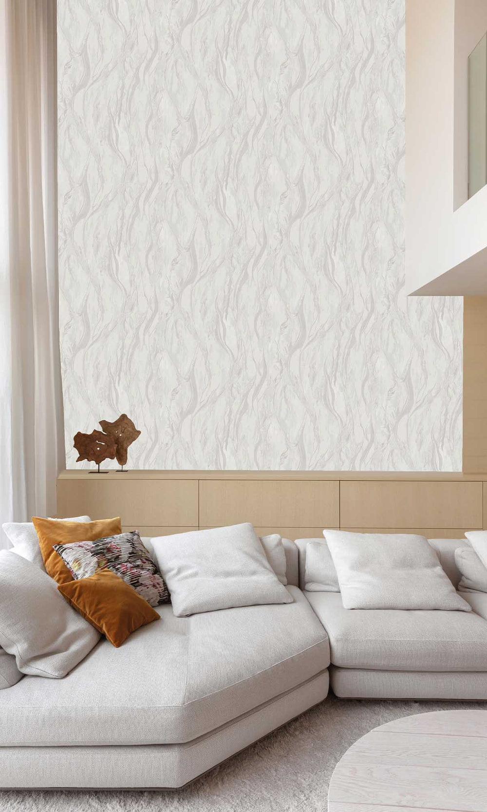 Grey Spell Abstract Marble Wallpaper R10194