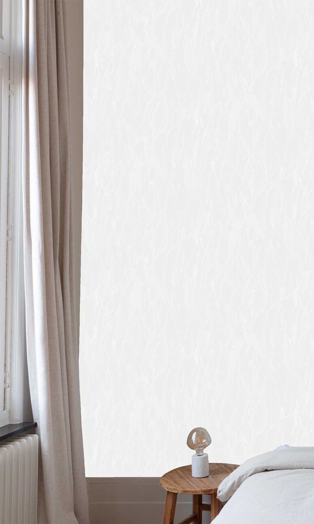 Delicate White Crumpled Paper Texture Wallpaper R10195