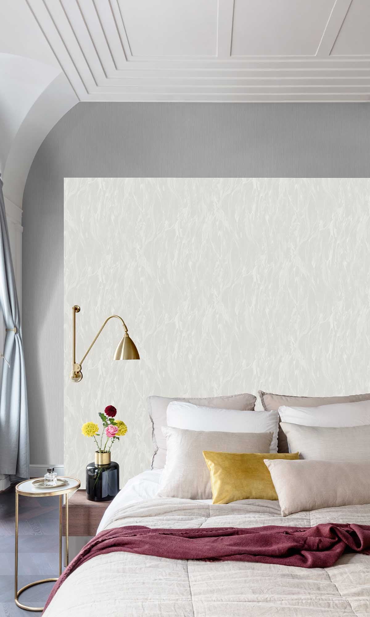 Cloudy Grey Crumpled Paper Texture Wallpaper R10197