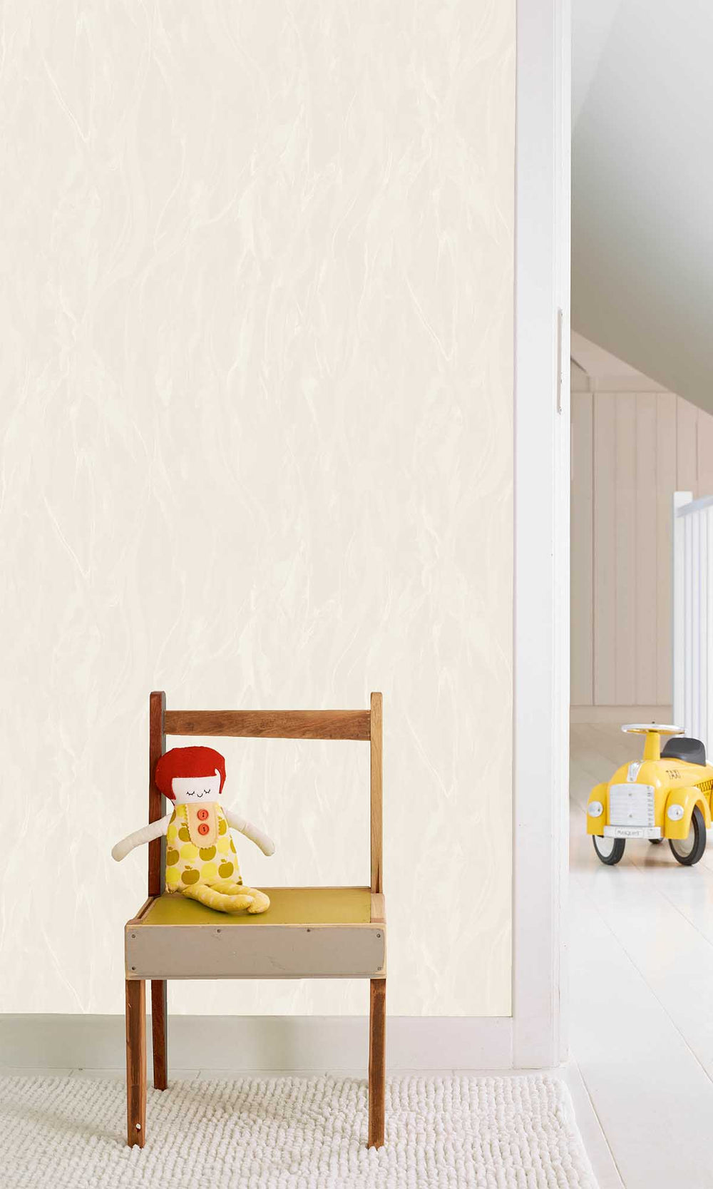 Ivory Mist Crumpled Paper Texture Wallpaper R10200