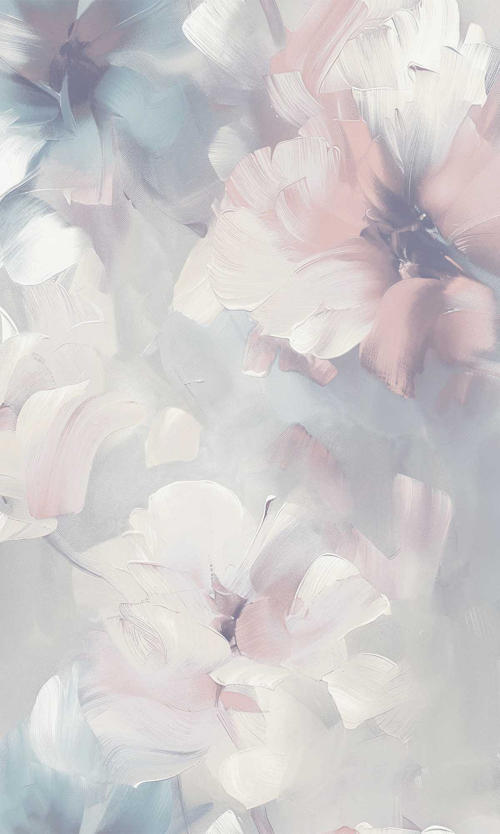 Violet Ice Floral Art Wallpaper R10202
