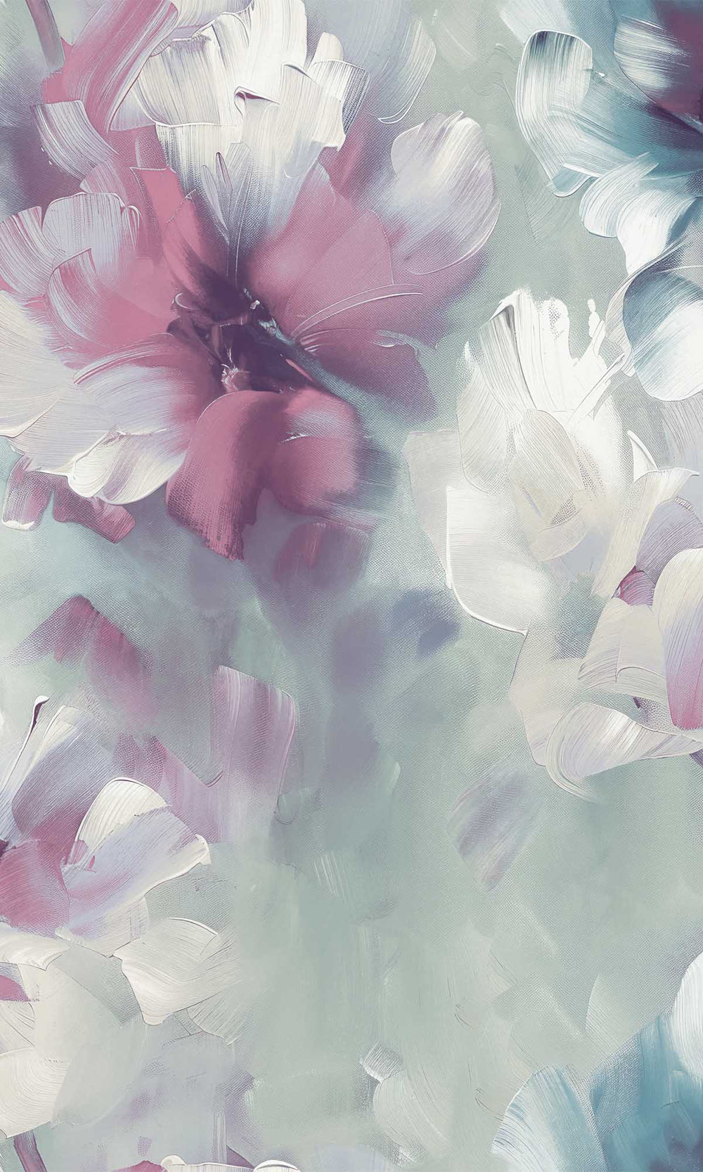 Argyle Purple Floral Art Wallpaper R10204