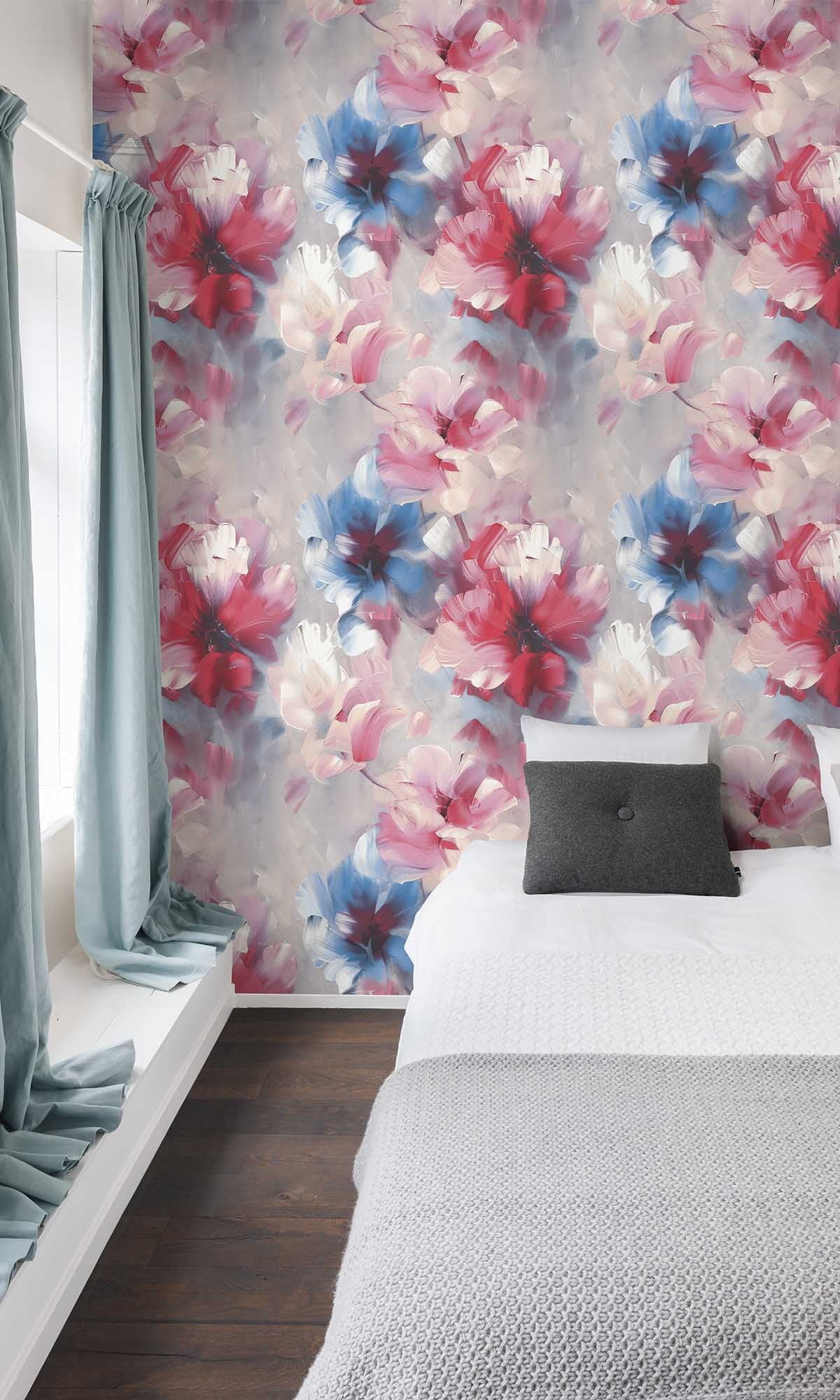 Cherry Hill Floral Art Wallpaper R10205