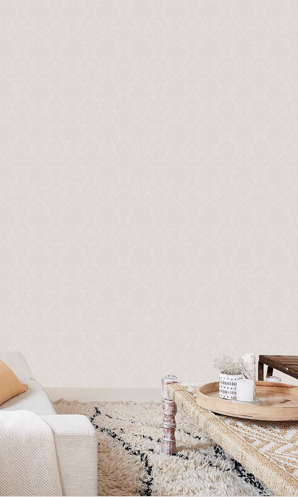 Birchwood Damask All-Over Wallpaper R10207