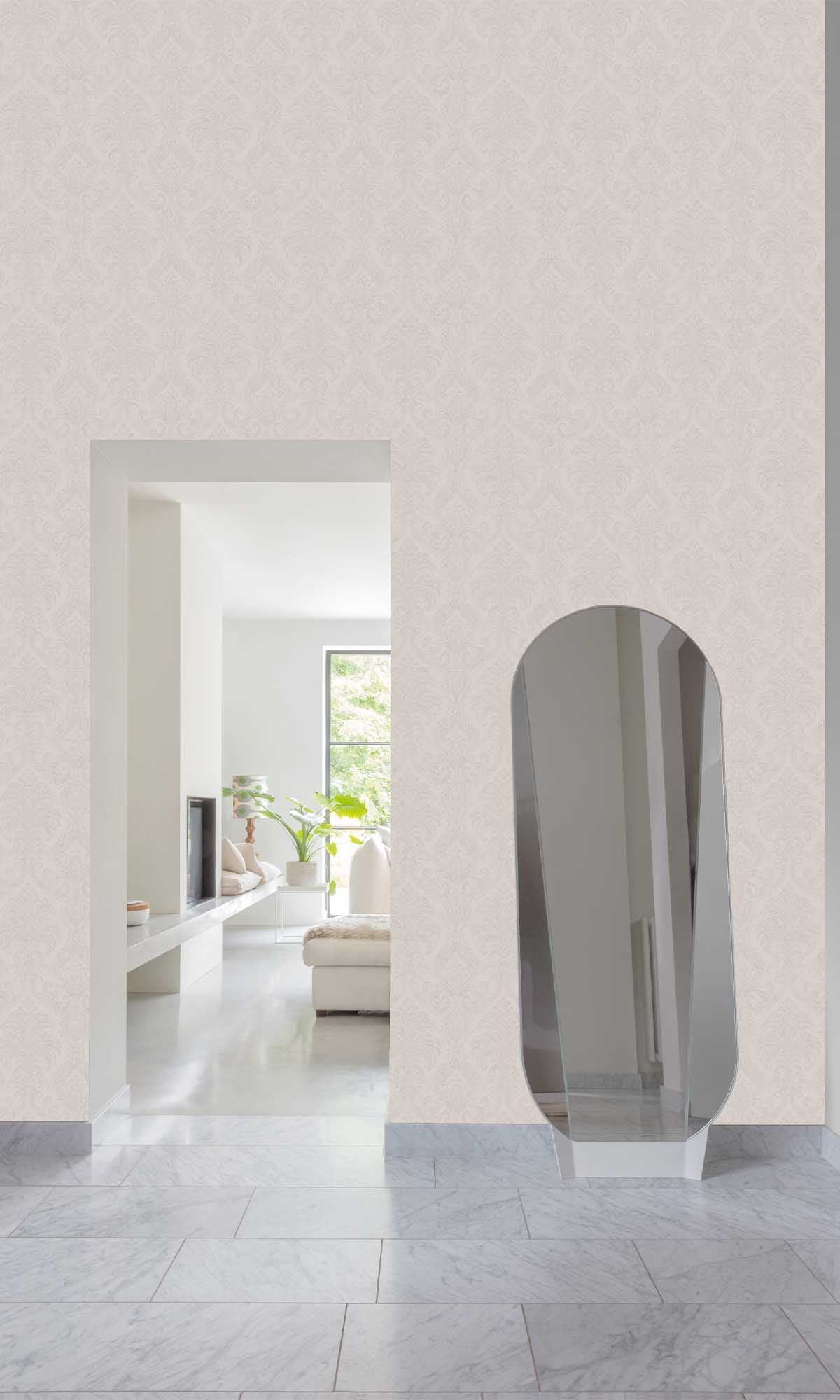 En Plein Air Damask All-Over Wallpaper R10209