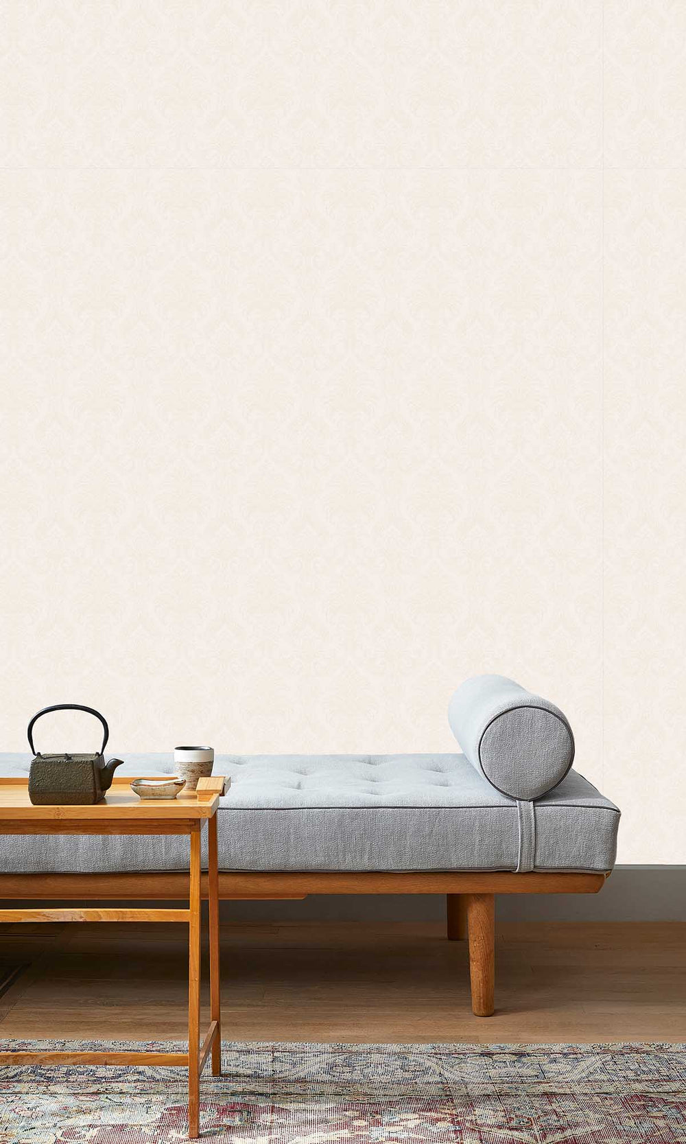 Chateau Grey Damask All-Over Wallpaper R10210