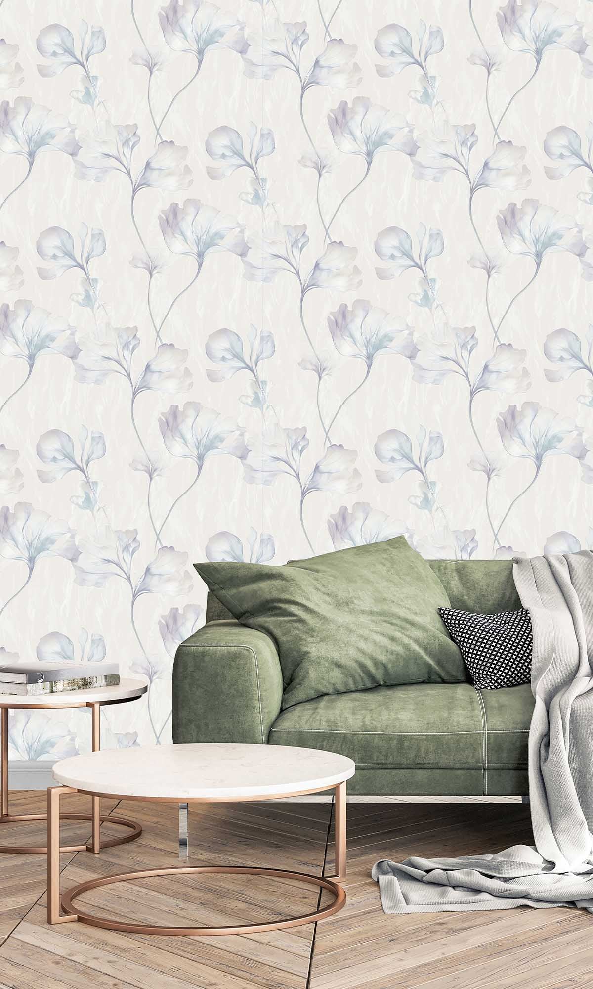 Blue Bayou Wildflowers Wallpaper R10212