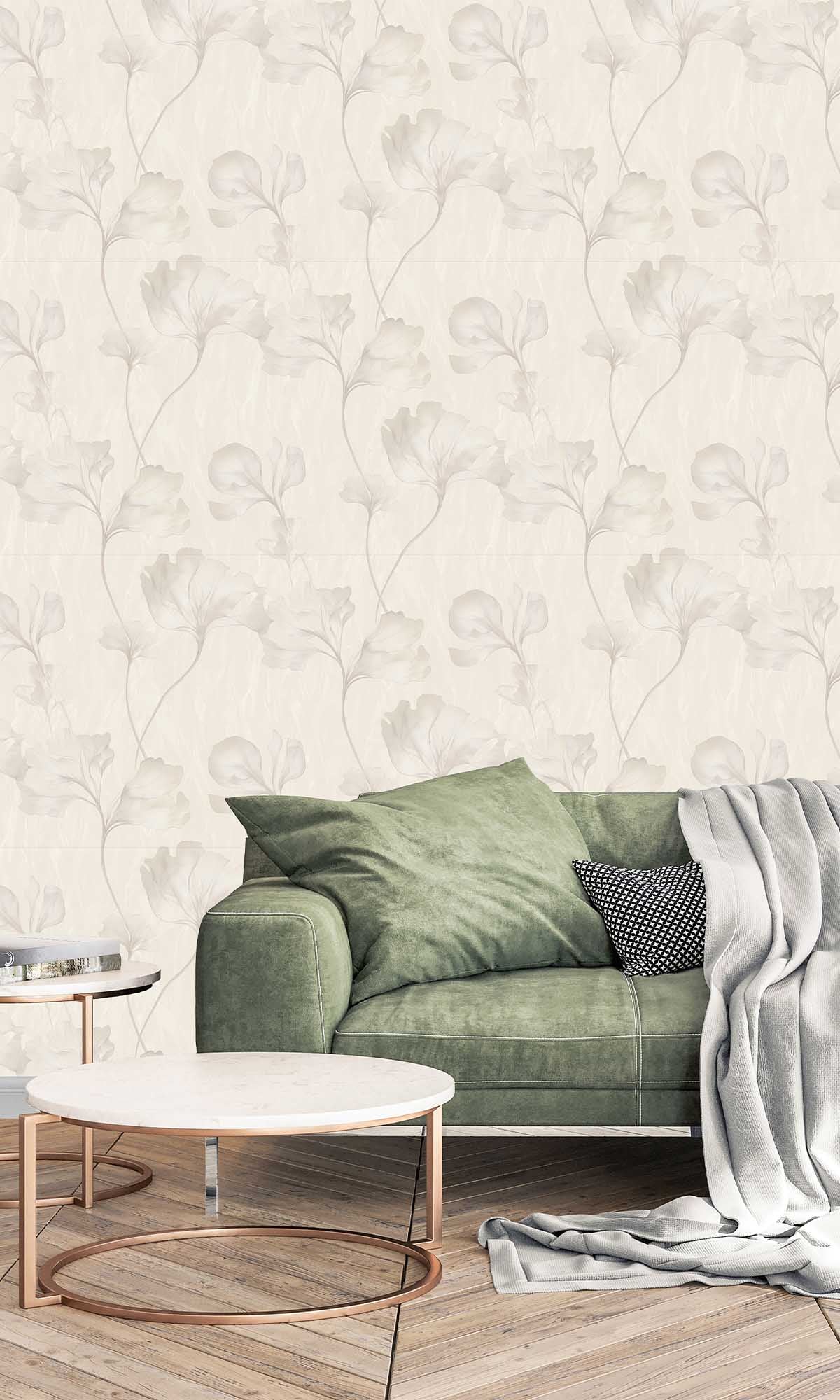 Merino Beige Wildflowers Wallpaper R10214