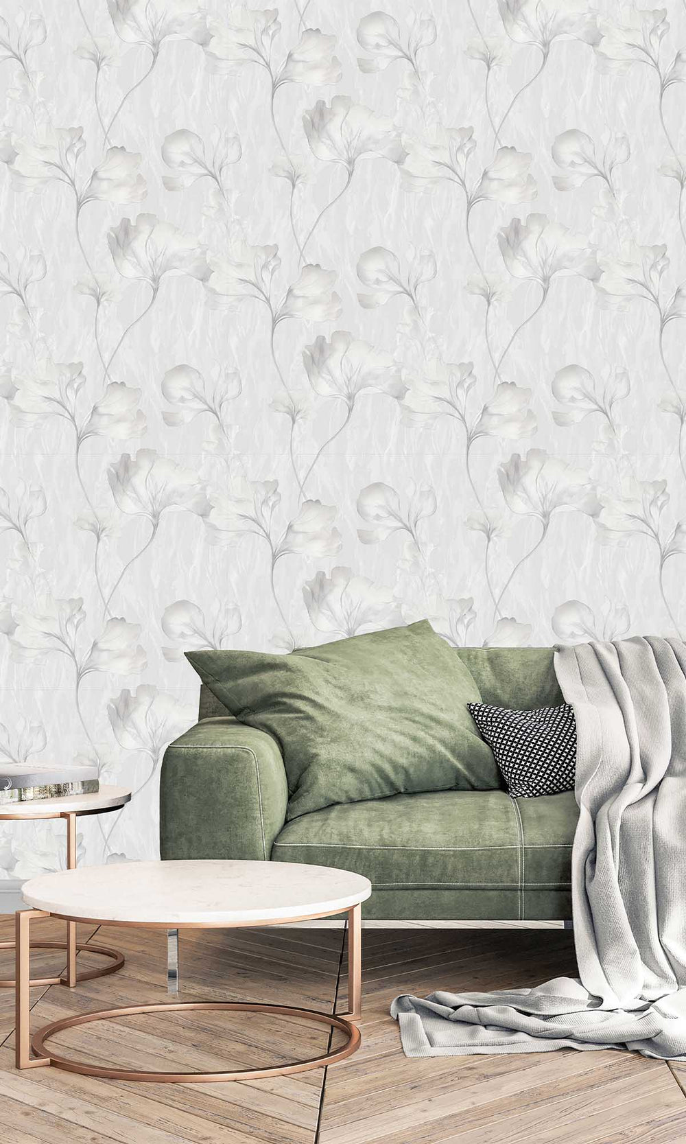 Silver Lake Wildflowers Wallpaper R10215