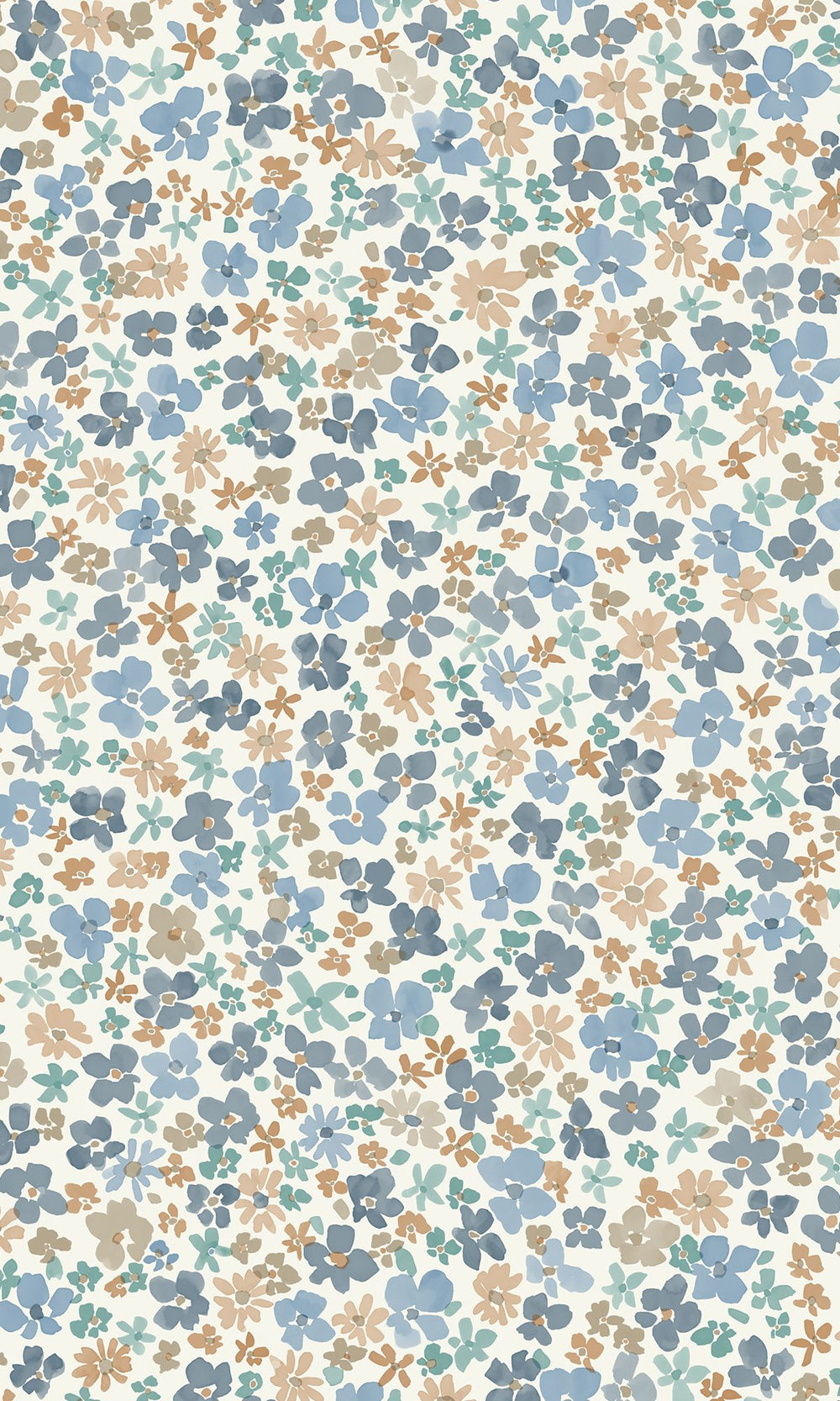 Bright Bluebonnet Floral Ditsy Wallpaper R10228