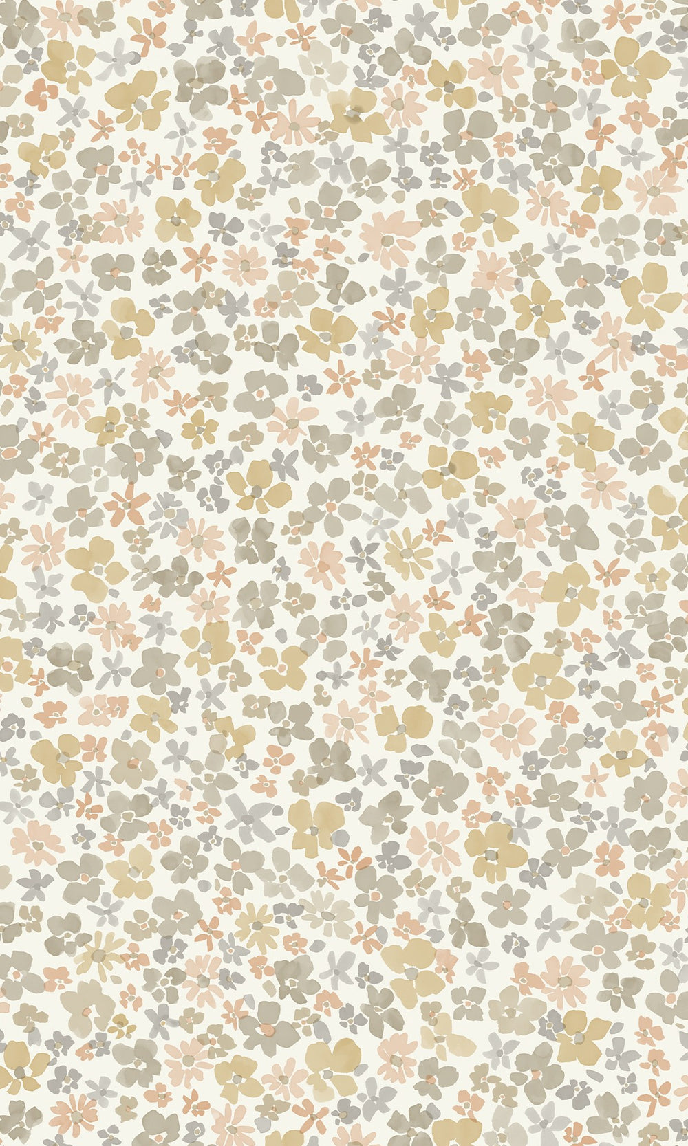 Raffia Beige Floral Ditsy Wallpaper R10230