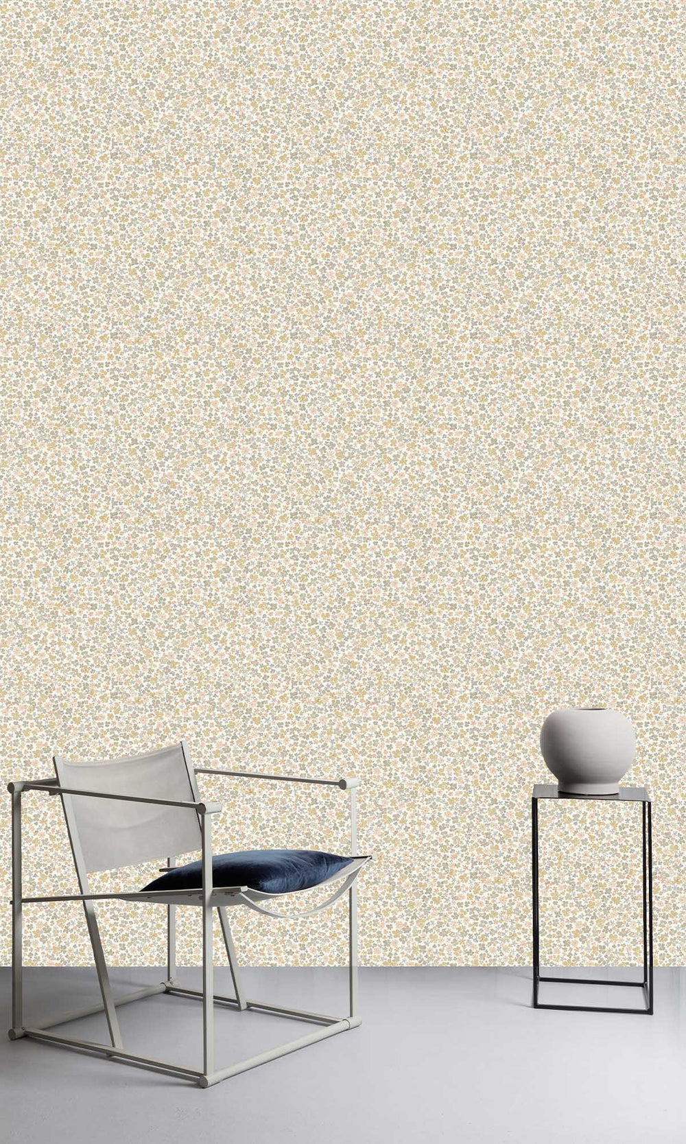 Raffia Beige Floral Ditsy Wallpaper R10230