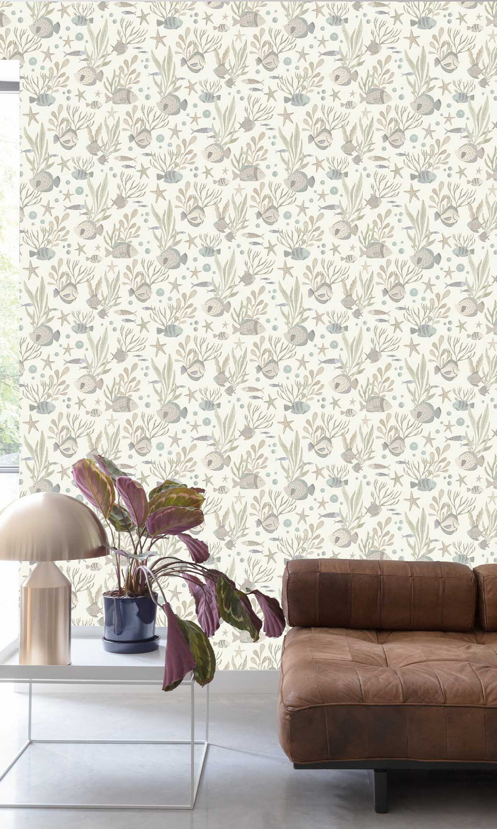 Ambrosia Ivory Underwater Scene Wallpaper R10231