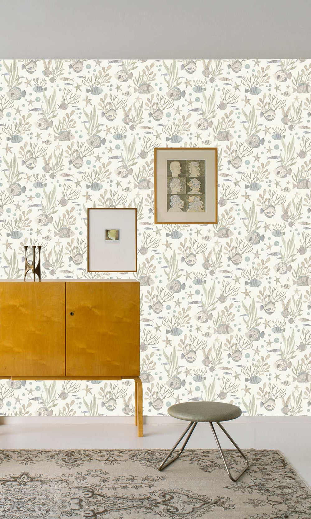 Ambrosia Ivory Underwater Scene Wallpaper R10231