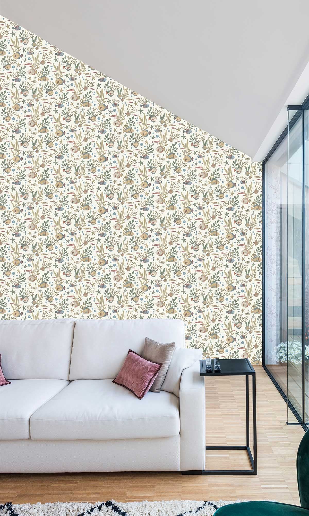 Parsnip Yellow Underwater Scene Wallpaper R10234