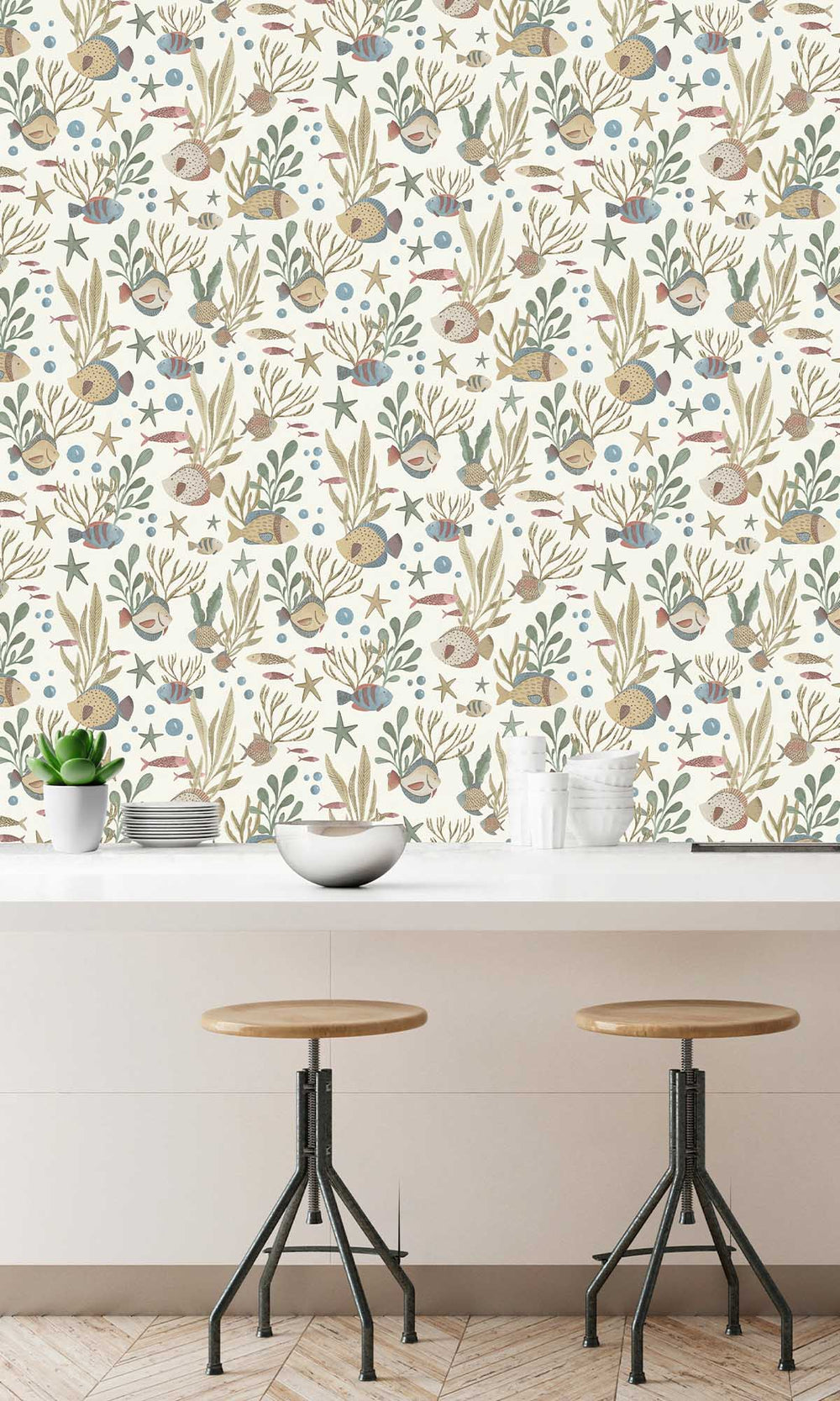 Parsnip Yellow Underwater Scene Wallpaper R10234