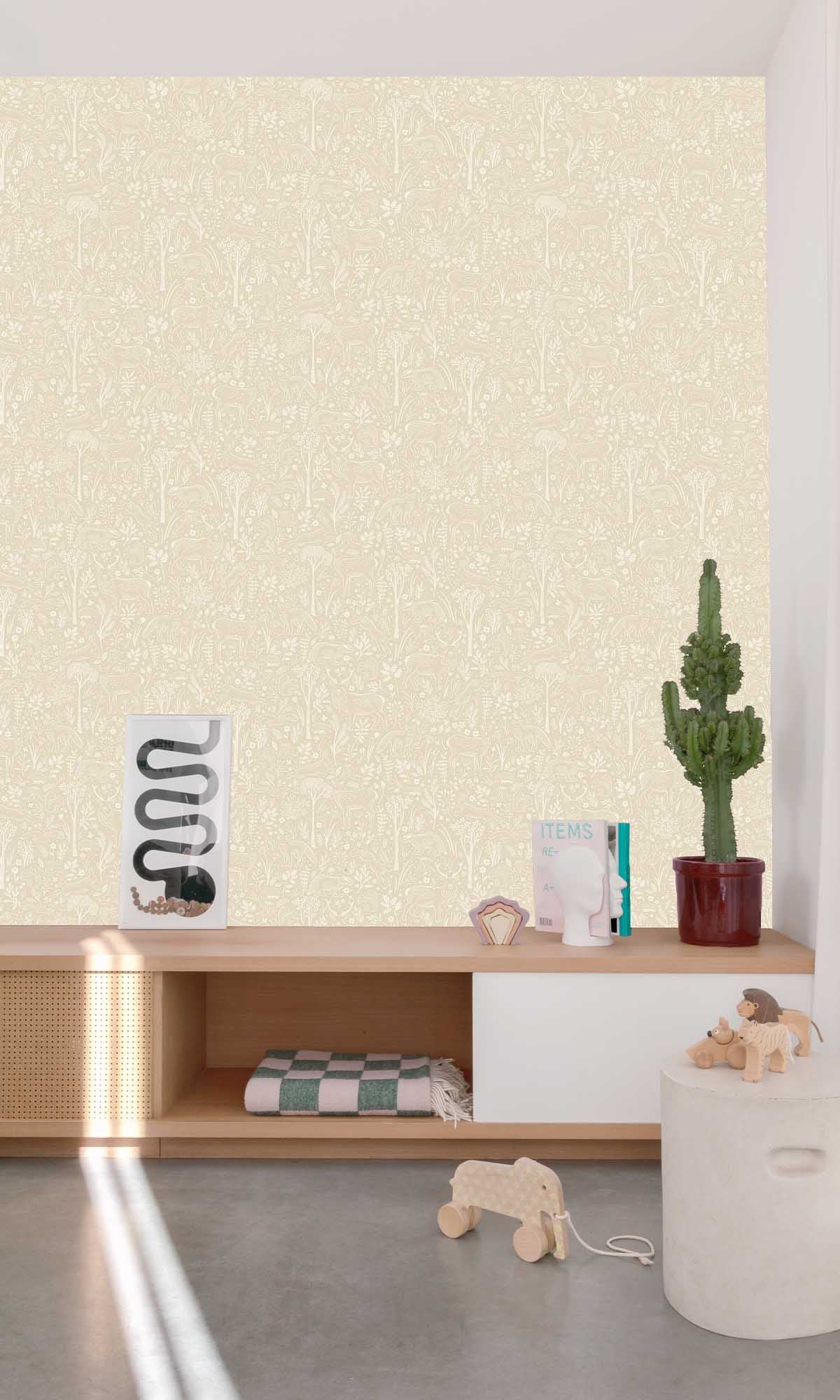 Almond Paste Forest Scene Wallpaper R10239