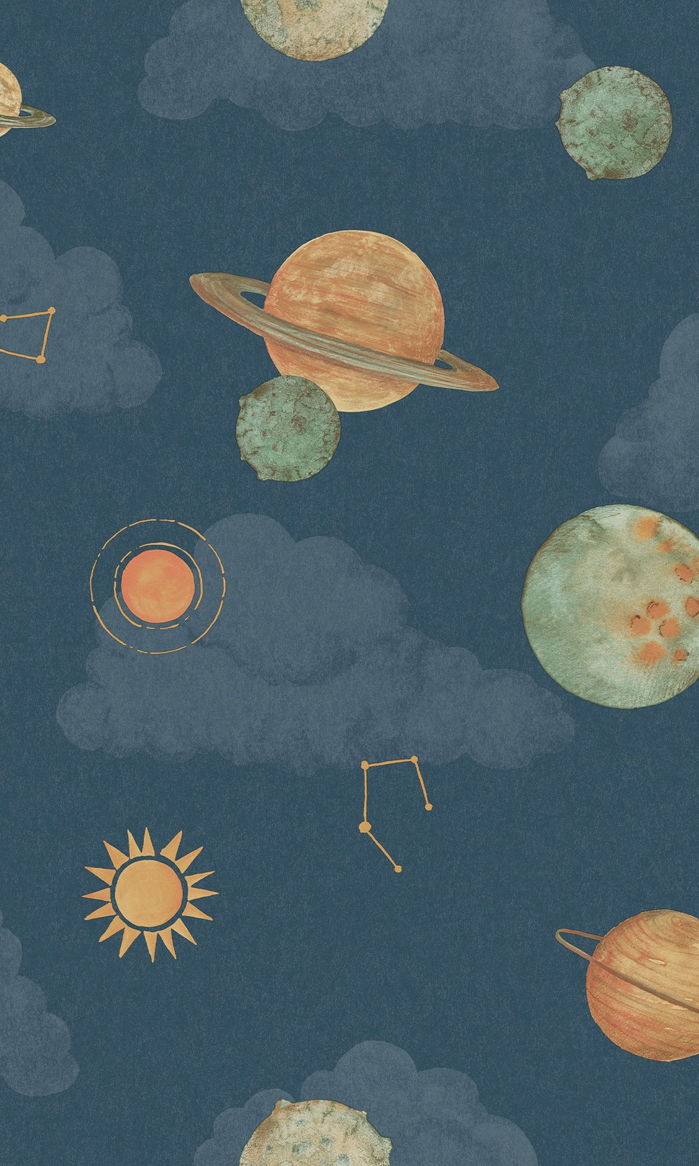 Aircraft Blue Celestial Elements Wallpaper R10241