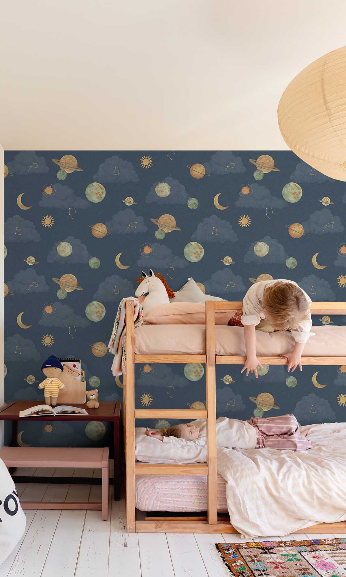 Aircraft Blue Celestial Elements Wallpaper R10241