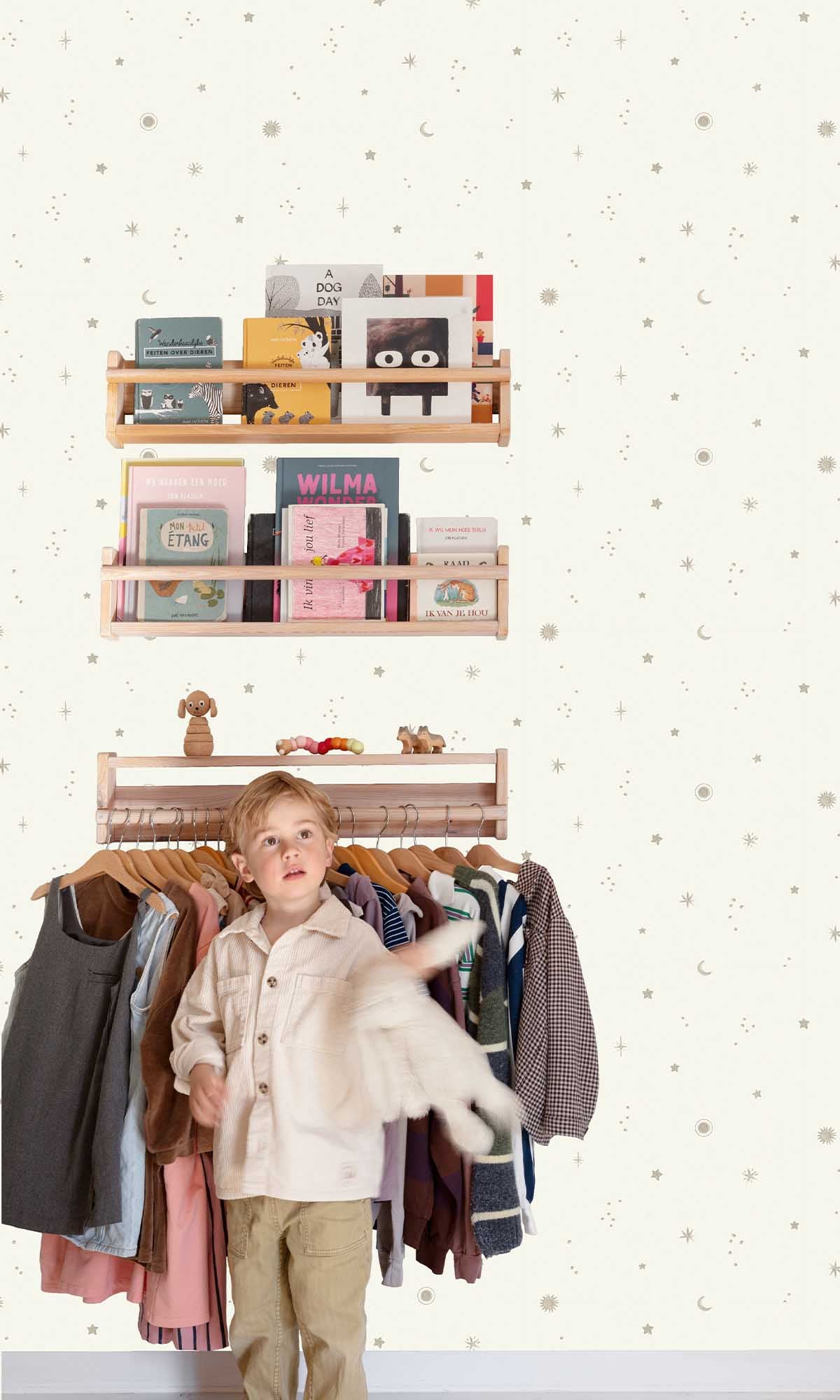 Risotto White Starry Night Sky Wallpaper R10244