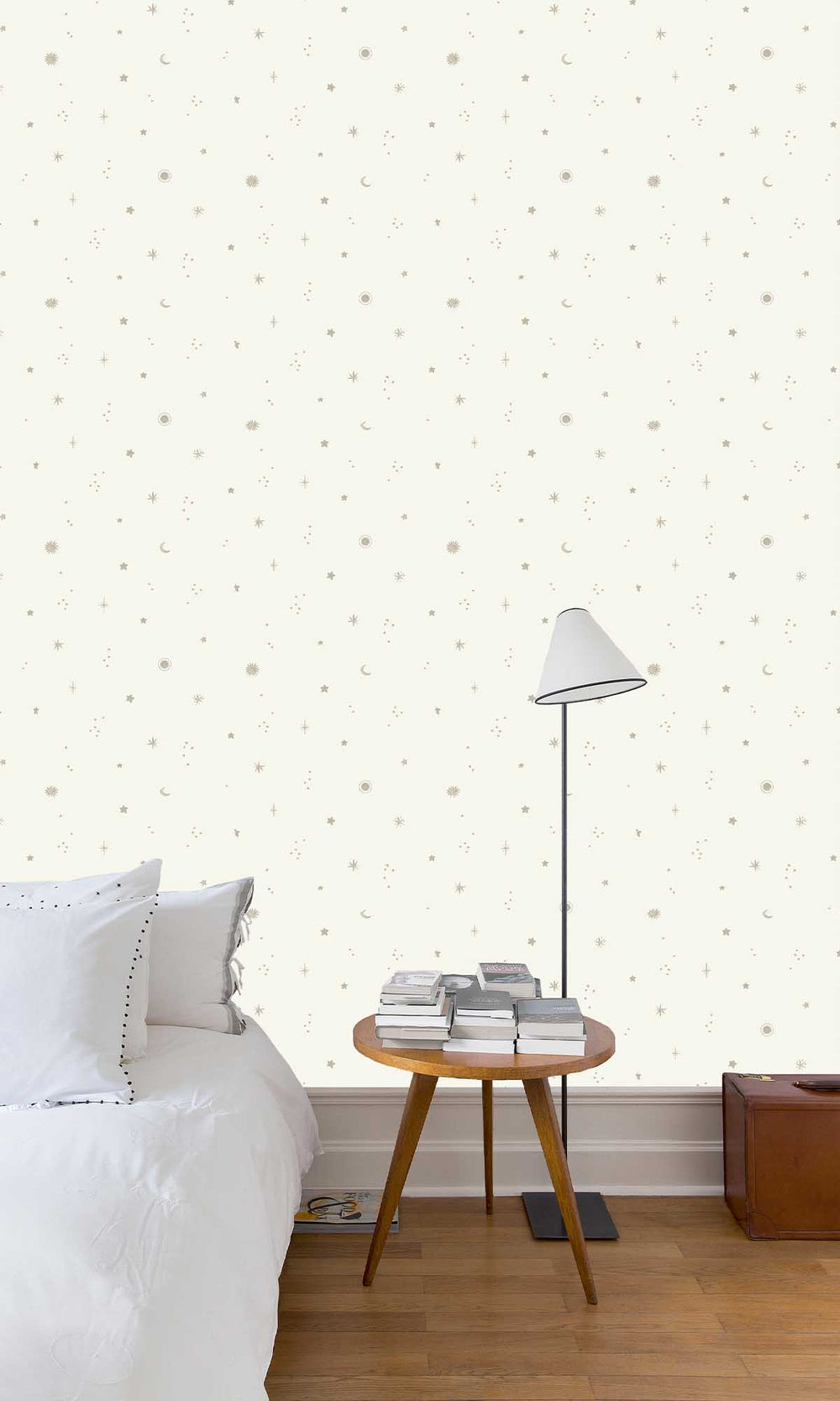 Risotto White Starry Night Sky Wallpaper R10244