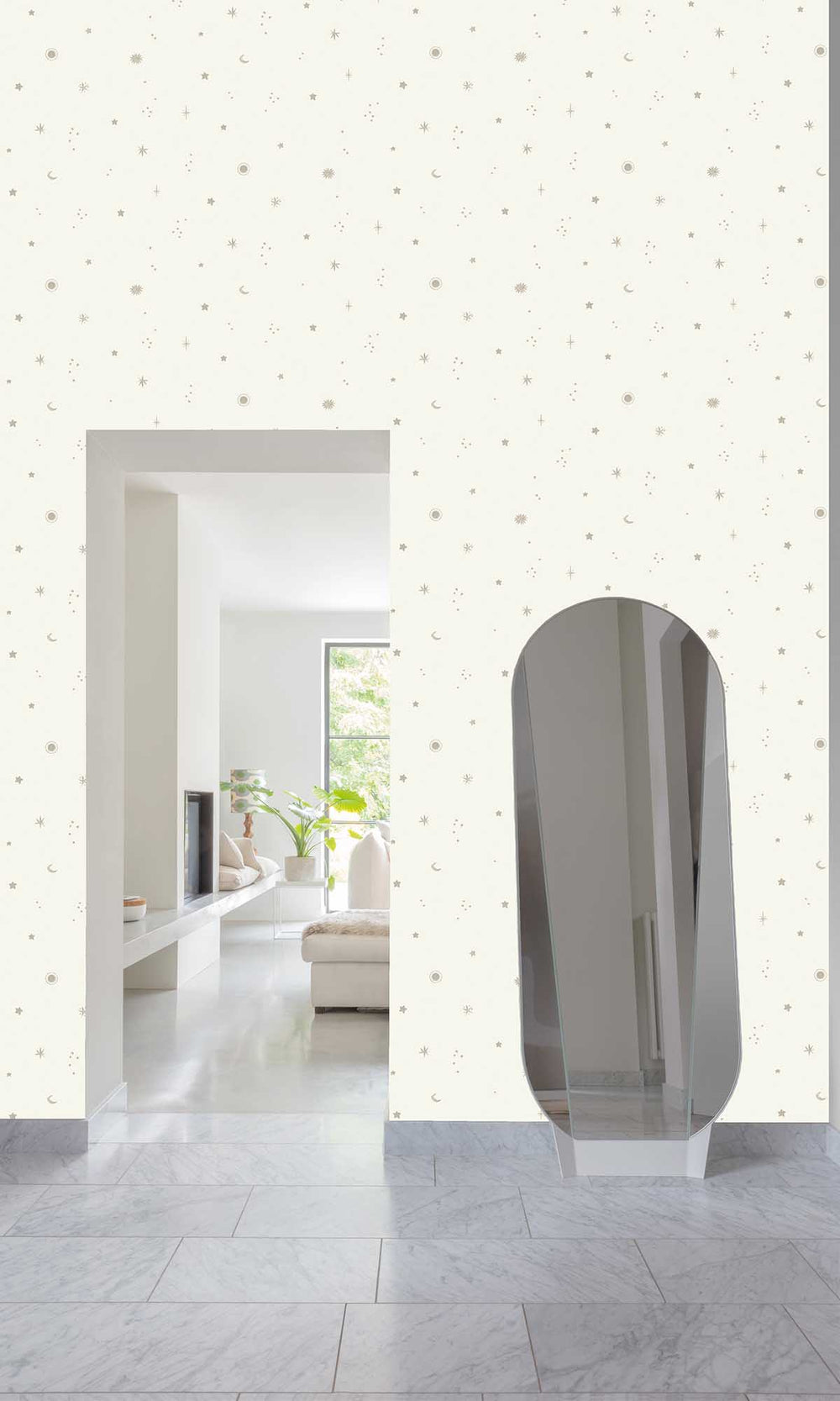Risotto White Starry Night Sky Wallpaper R10244