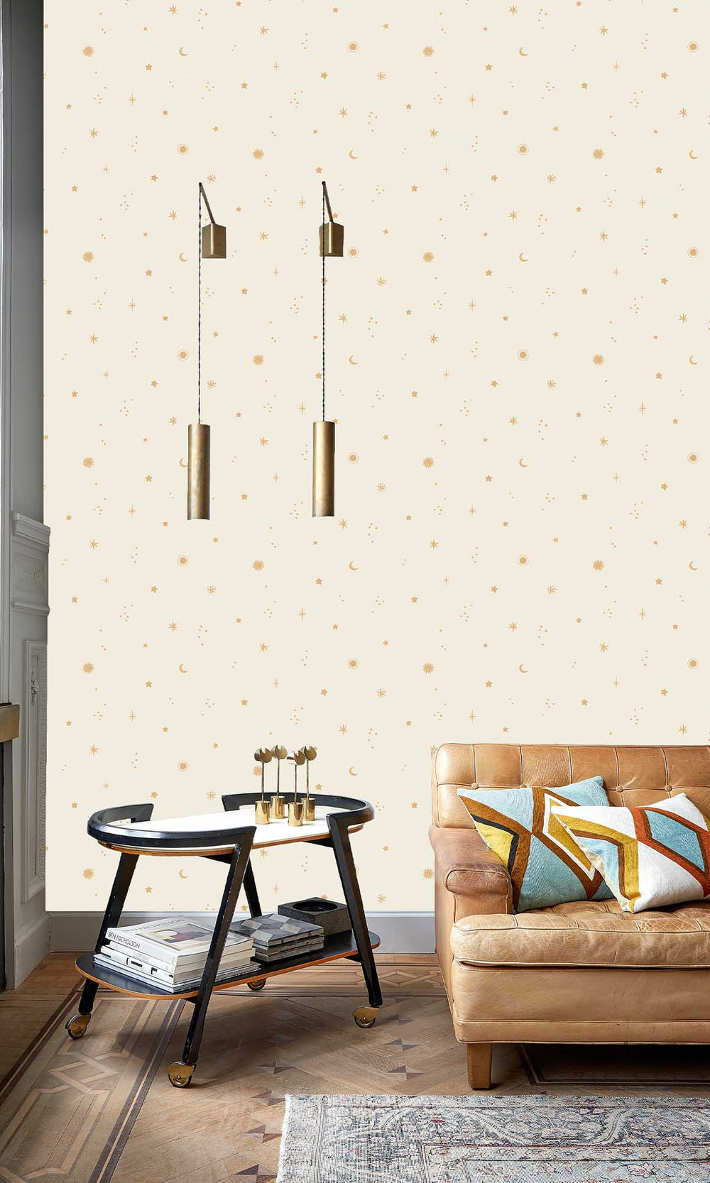 Painter's White Starry Night Sky Wallpaper R10245