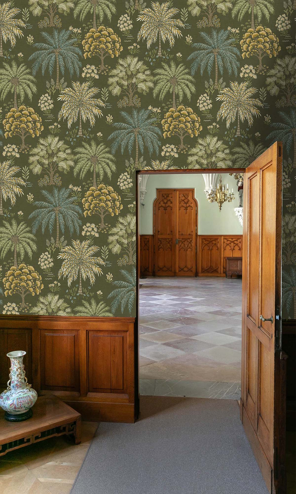 Green Tropical Arbors Wallpaper R10253