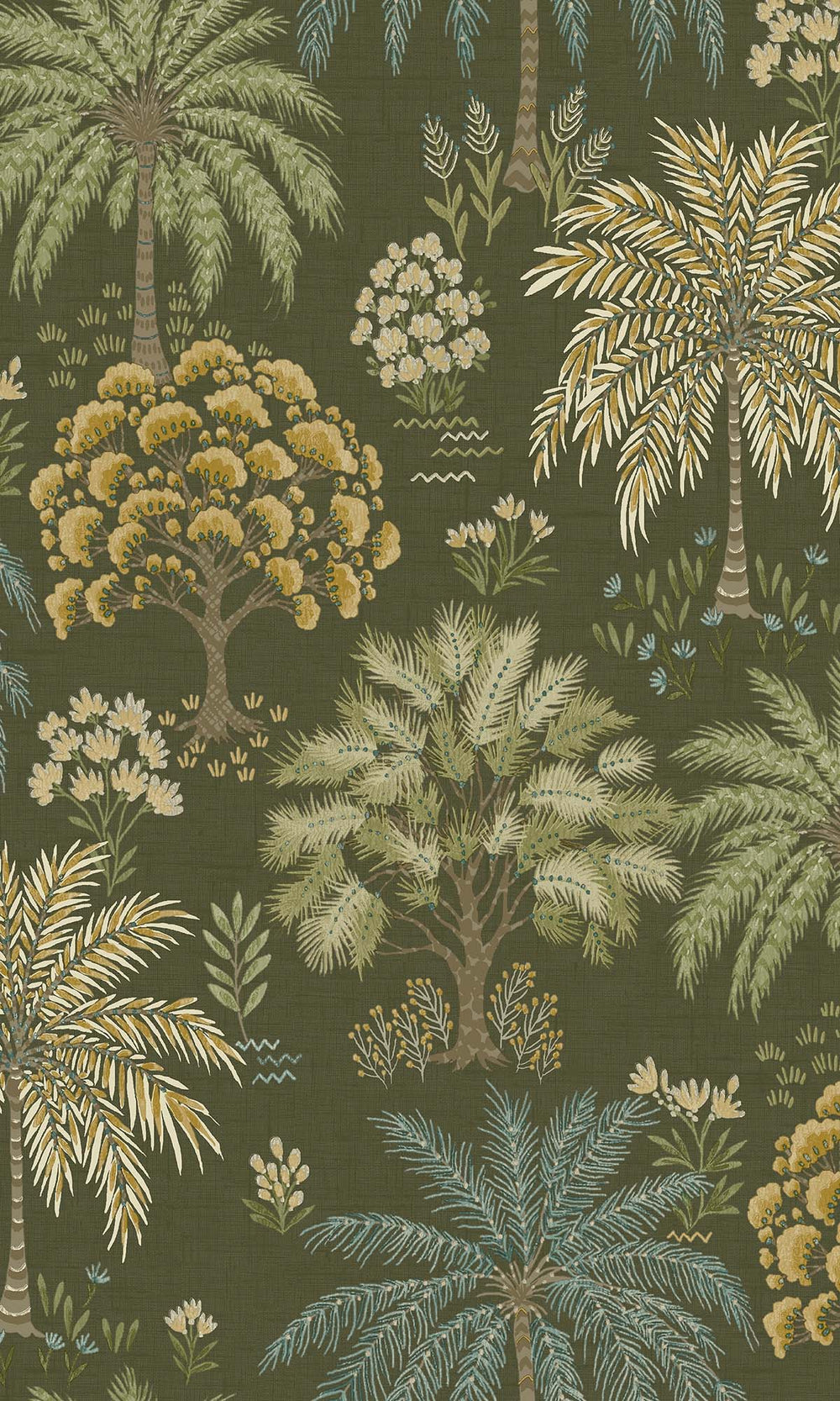 Green Tropical Arbors Wallpaper R10253