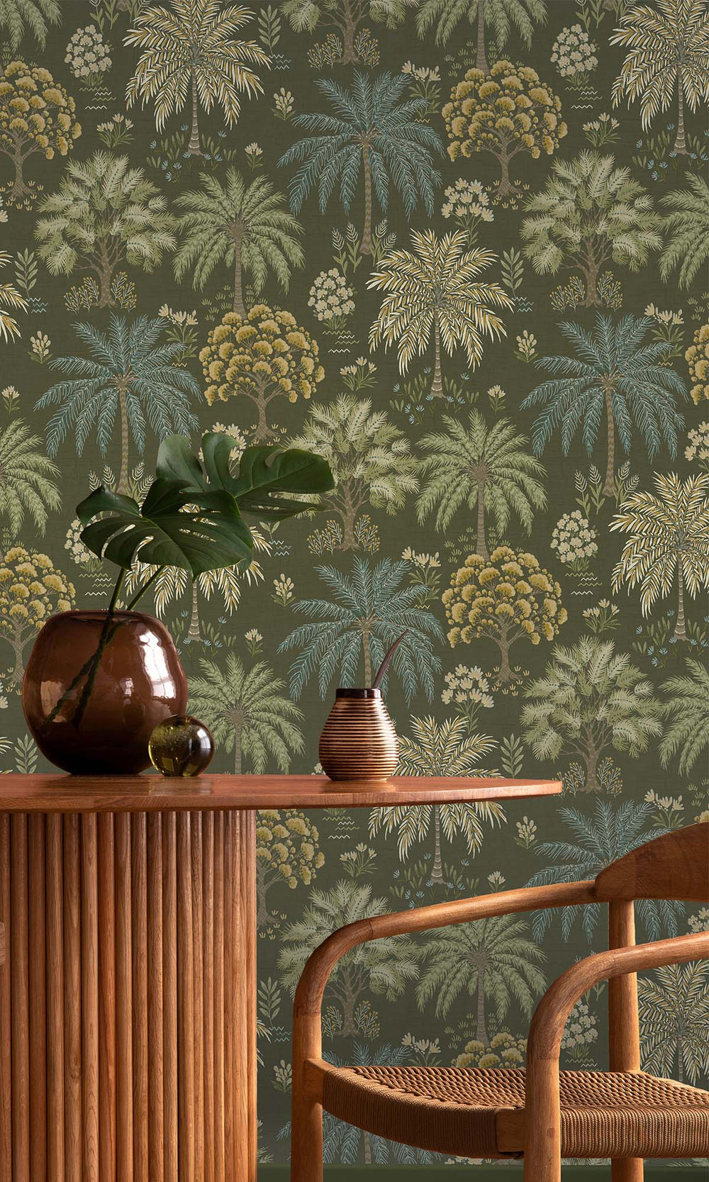 Green Tropical Arbors Wallpaper R10253